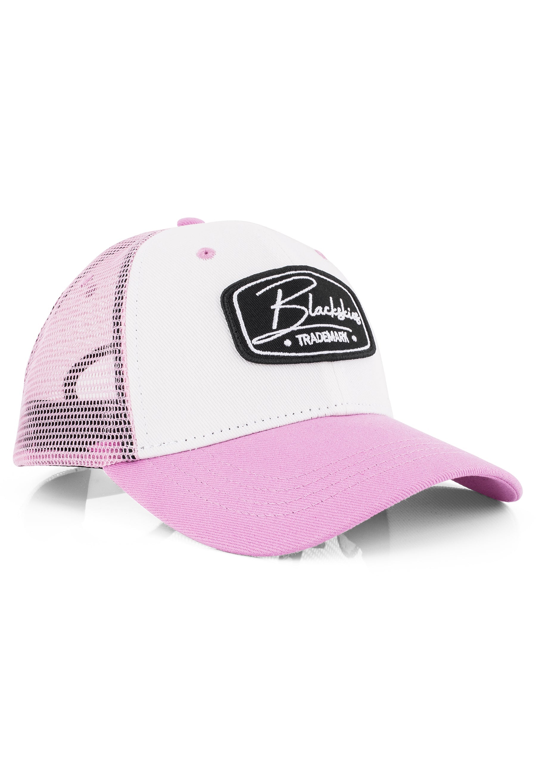 Blackskies-Race-Baseball-Cap-Trucker-Mesh-White-Pink-3