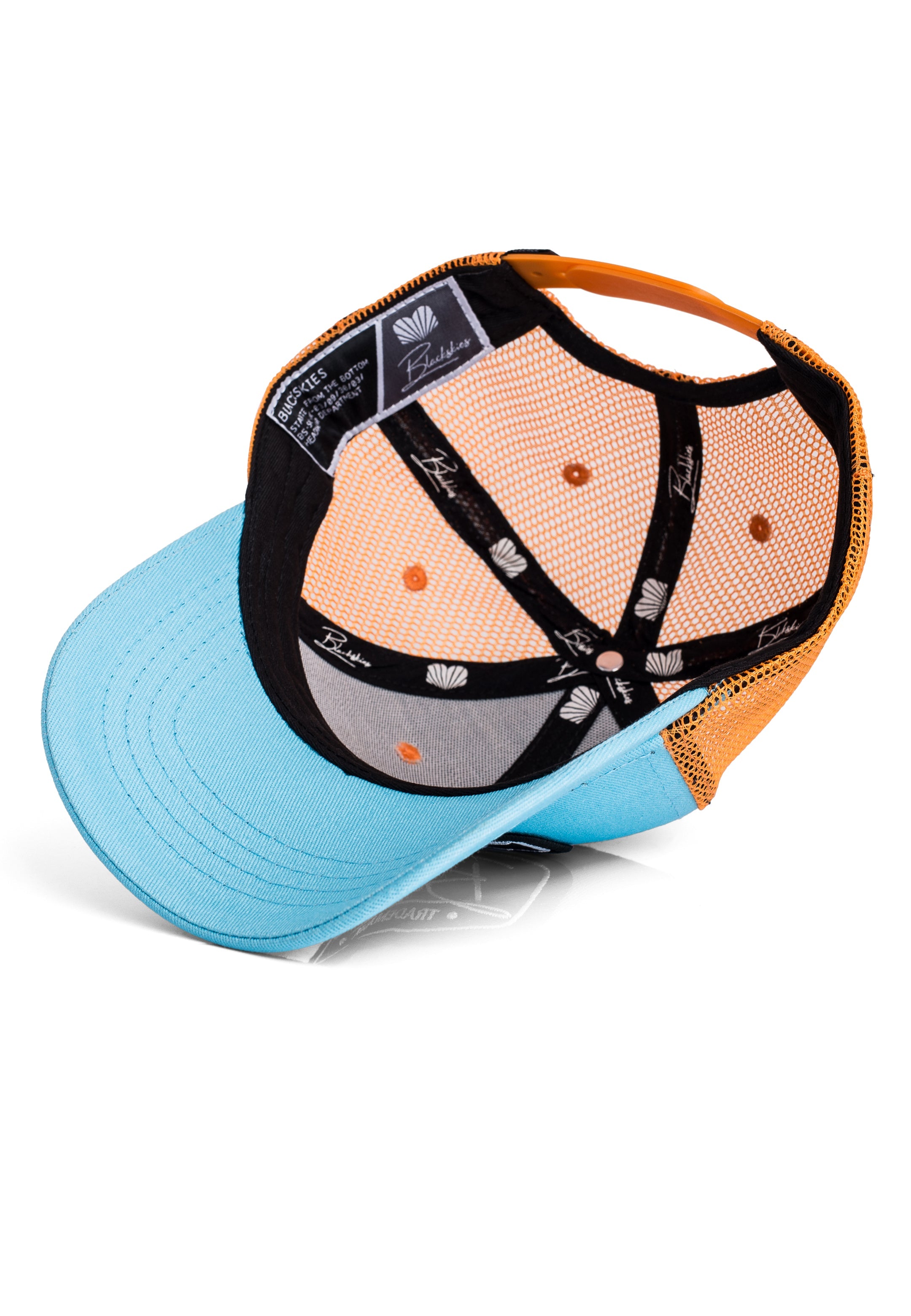 Blackskies-Race-Baseball-Kids-Cap-Kids-Light-Blue-Orange-4