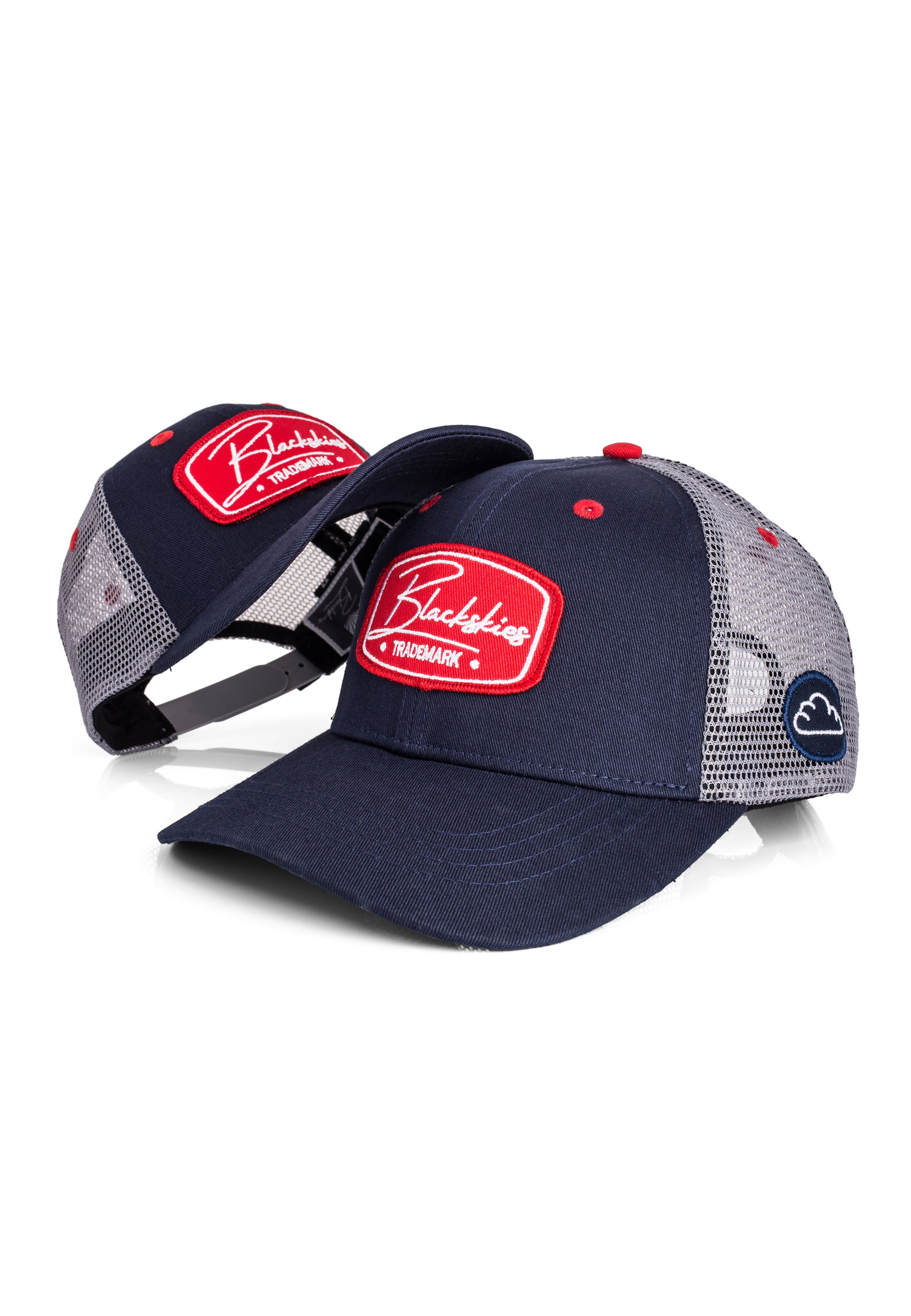 Blackskies-Race-Baseball-Kids-Cap-Navy-Grey-Red-5