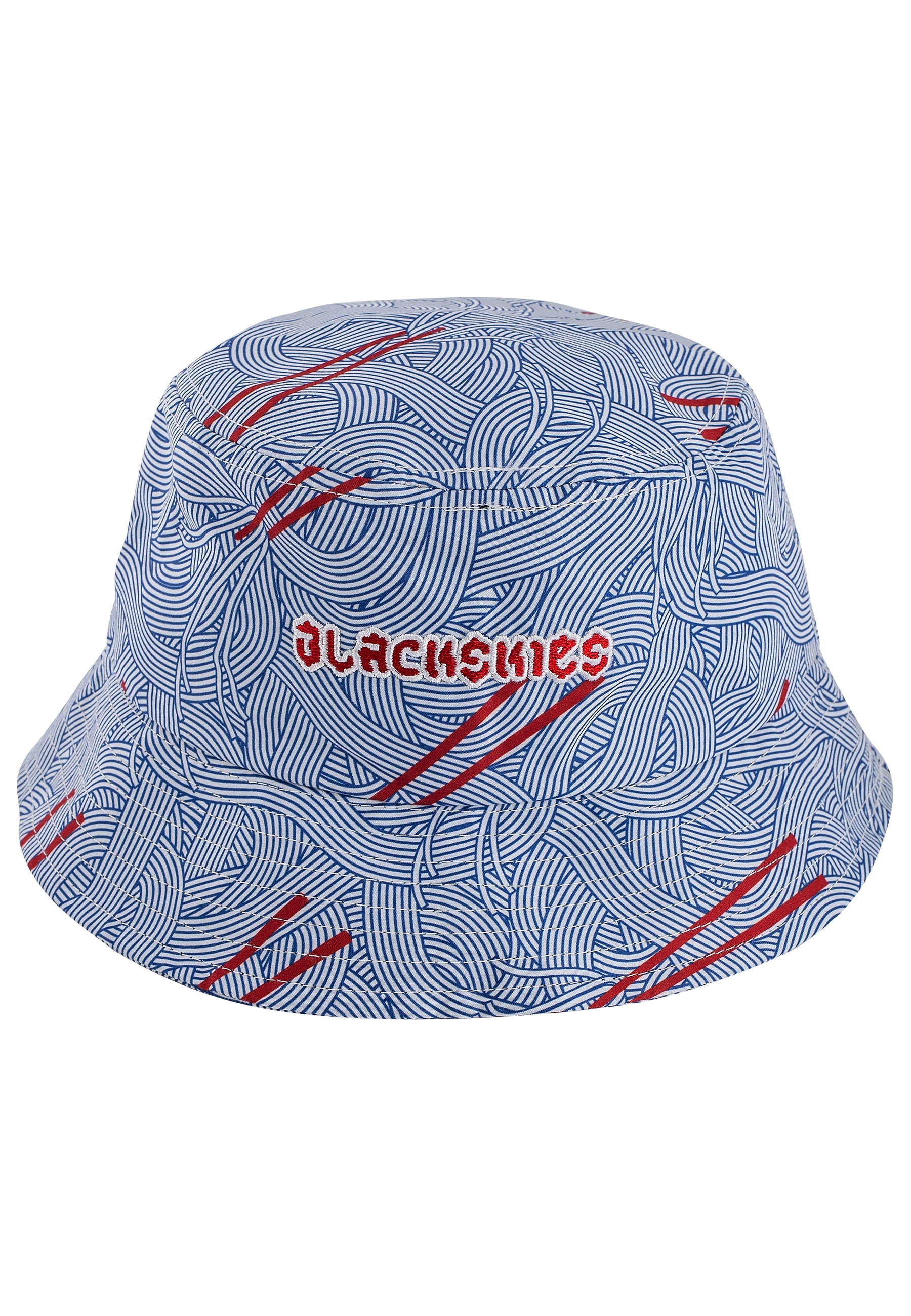 Blackskies-Ramen-Bucket-Hat-Blue-Cat-Front
