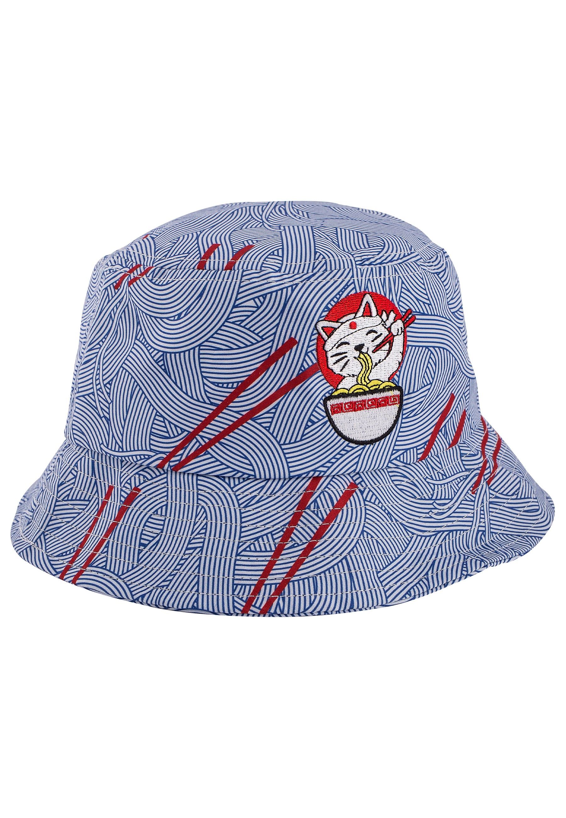 Blackskies-Ramen-Bucket-Hat-Blue-Cat