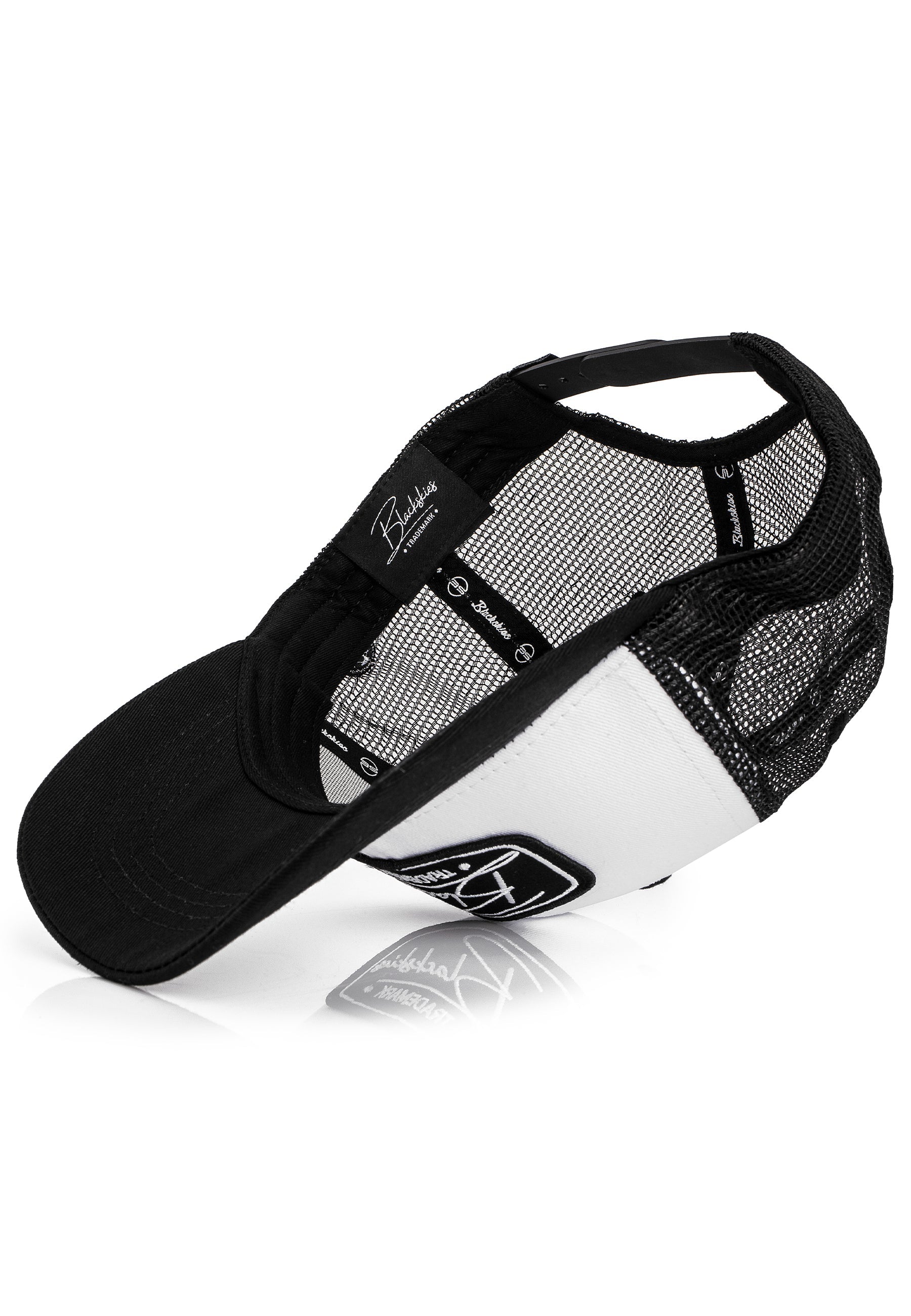 Blackskies-Razor-Baseball-Hat-White-Black-Black-Snapback-Trucker-Mesh-Inside