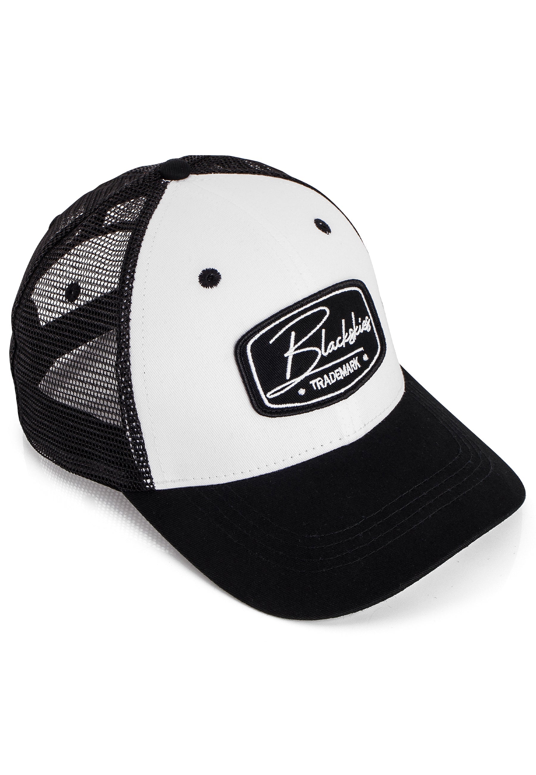 Blackskies-Razor-Baseball-Hat-White-Black-Black-Snapback-Trucker-Mesh-Top
