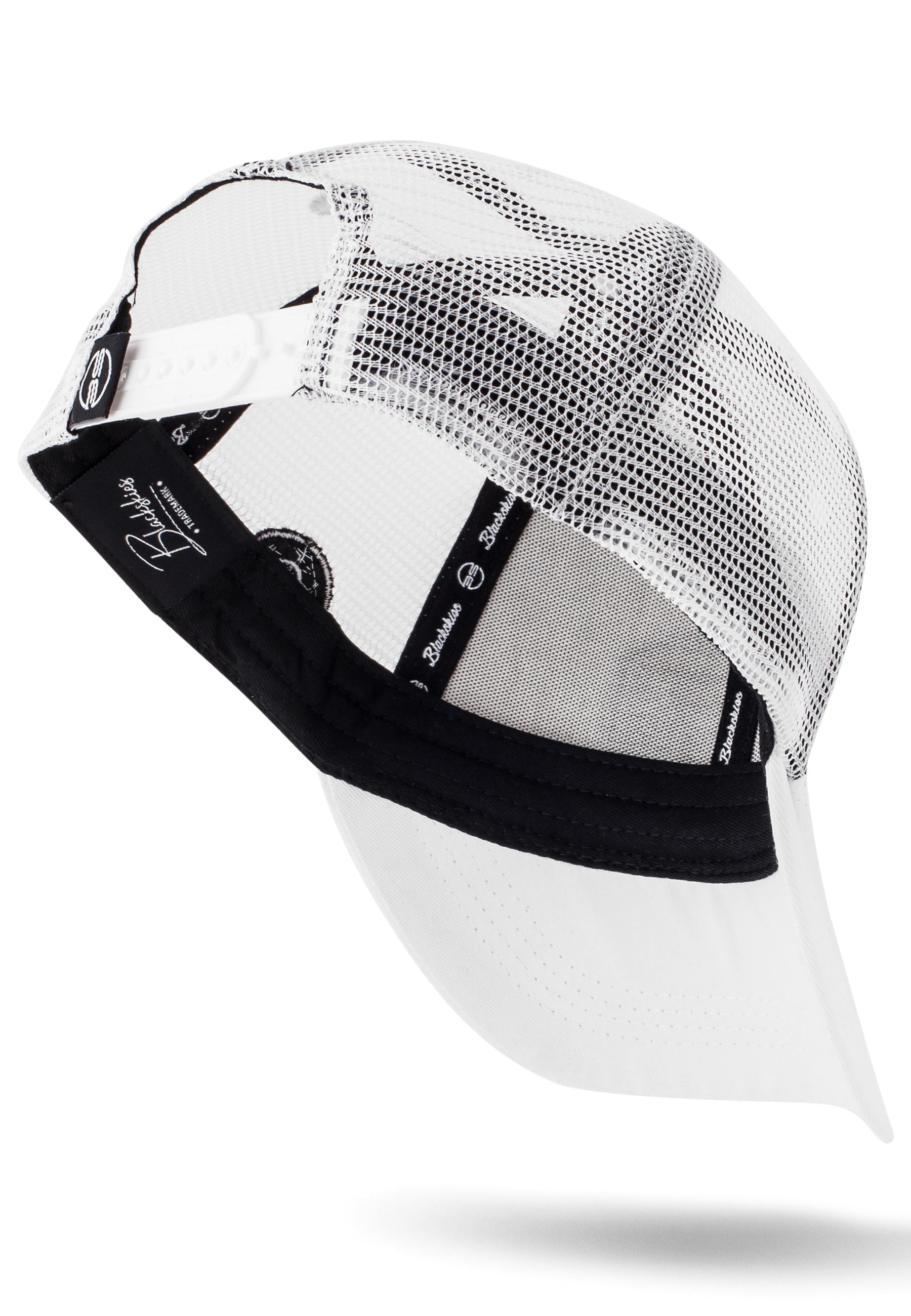 Blackskies-Razor-Trucker-Cap-White-Baseball-Hat-Snapback-Back
