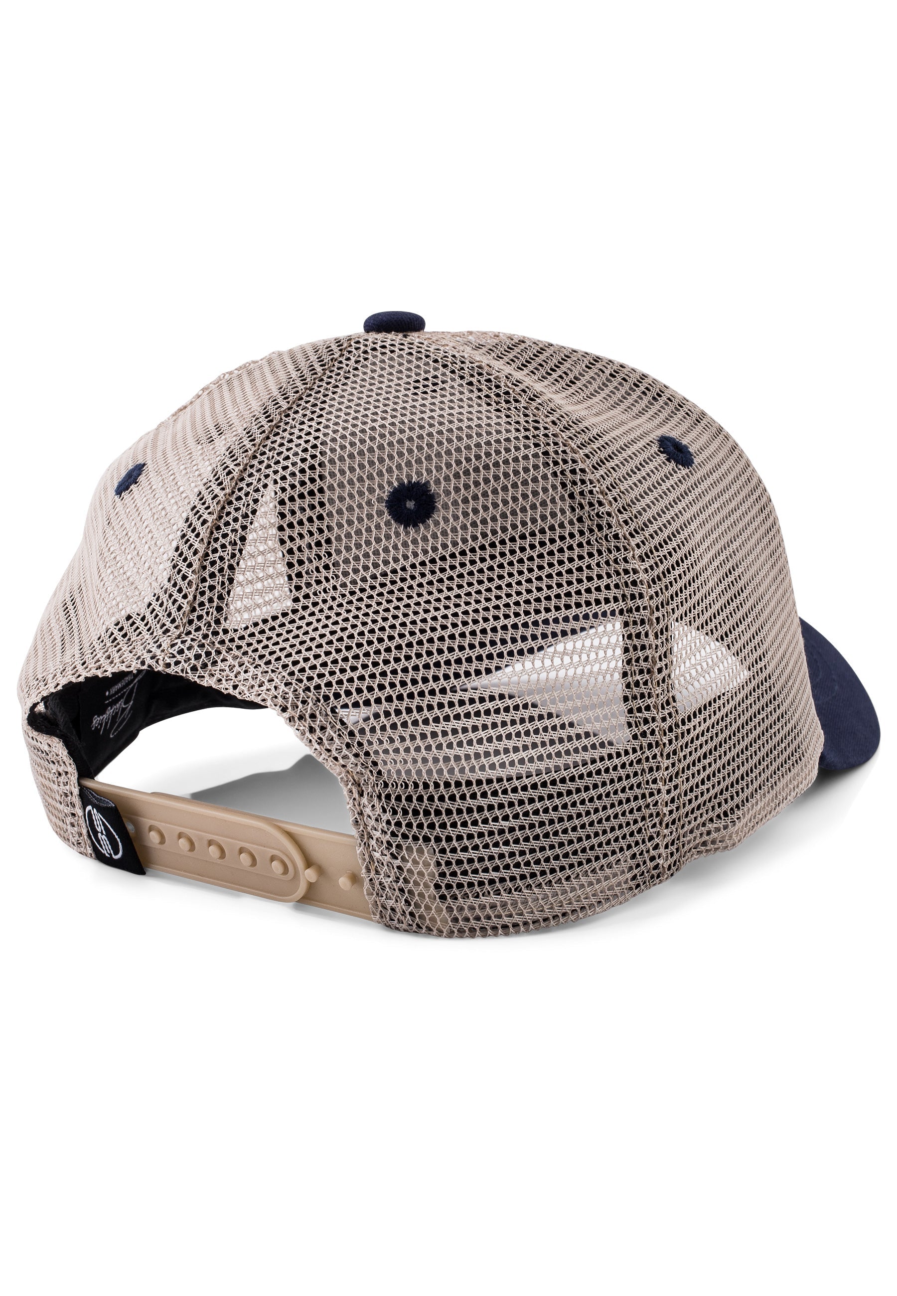 Blackskies-Razor-Trucker-Cap-White-Navy-Sand-Baseball-Hat-Back-Snap