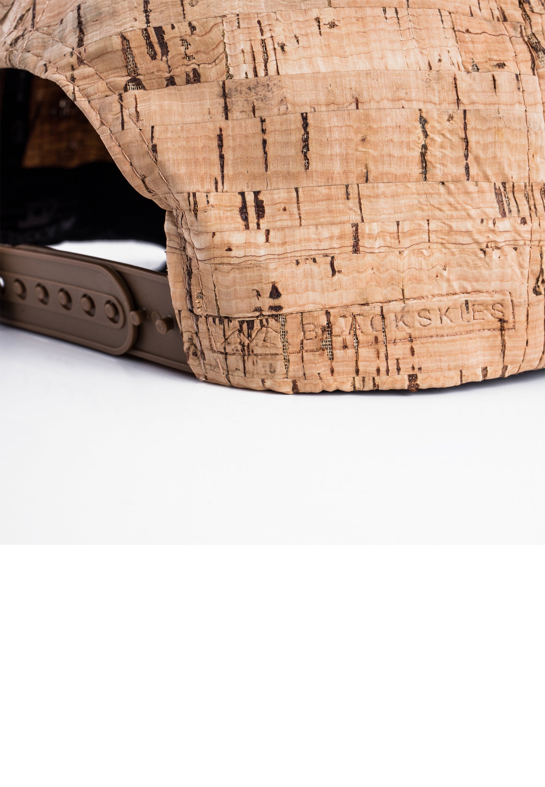Blackskies-Restless-Roamer-Snapback-Cap-Cork-Baseball-Hat-Brown-Back-Snap