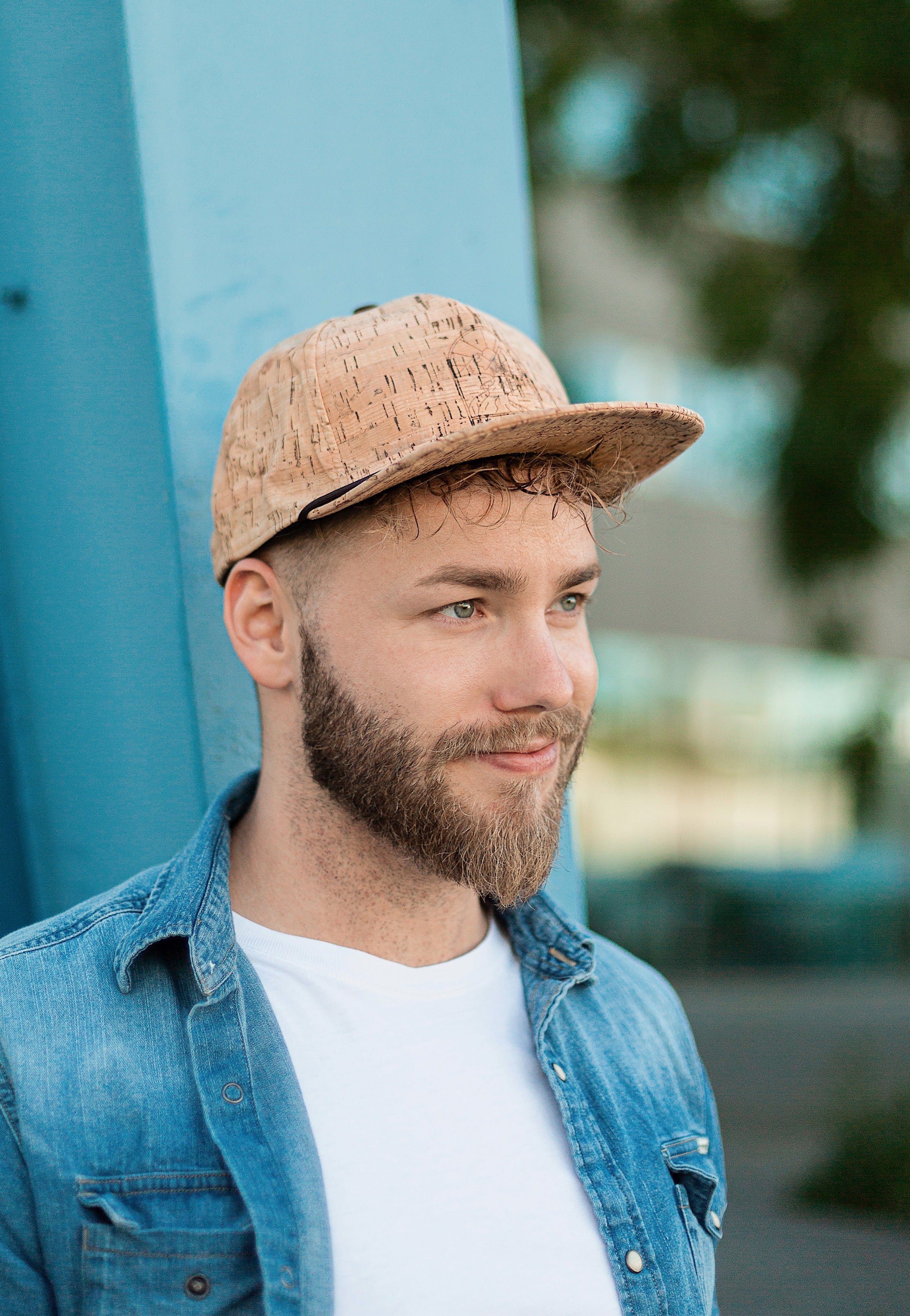 Blackskies-Restless-Roamer-Snapback-Cap-Cork-Baseball-Hat-Brown-Side-Model