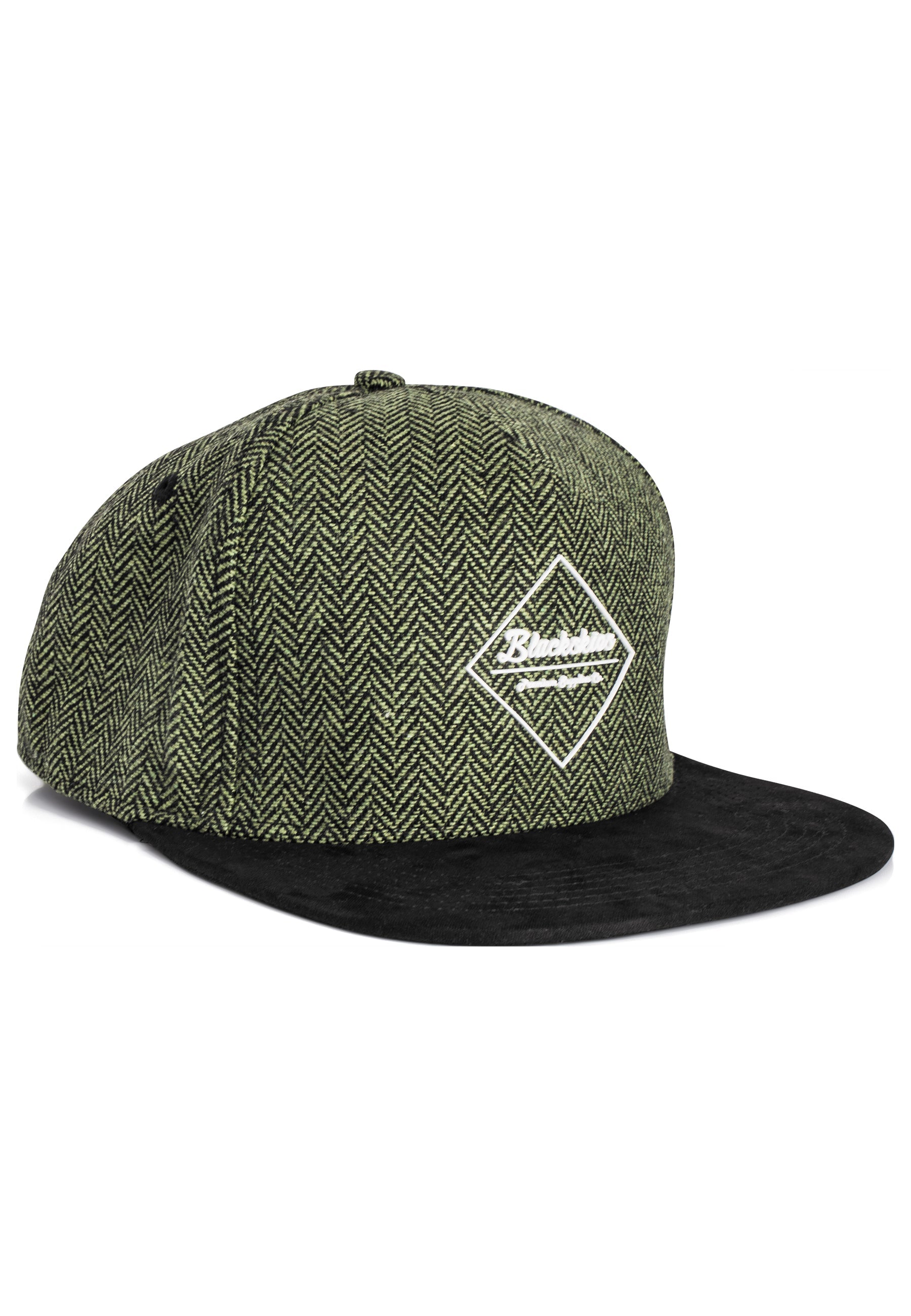 Blackskies-Rhea-Snapback-Cap-Green-Black-Wool-Side