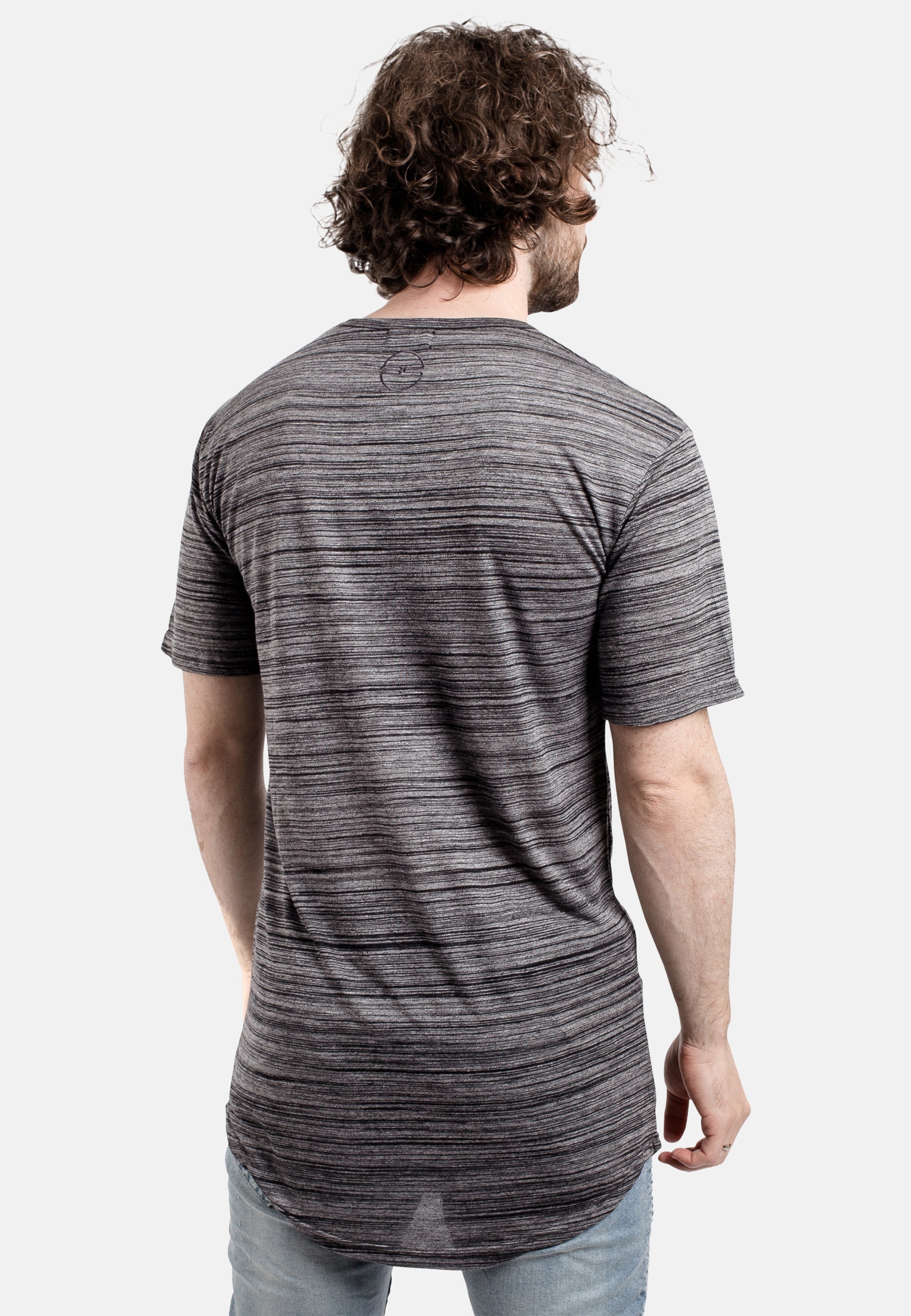Blackskies-Round-Longline-T-Shirt-Black-Mixed-Elongated-Back