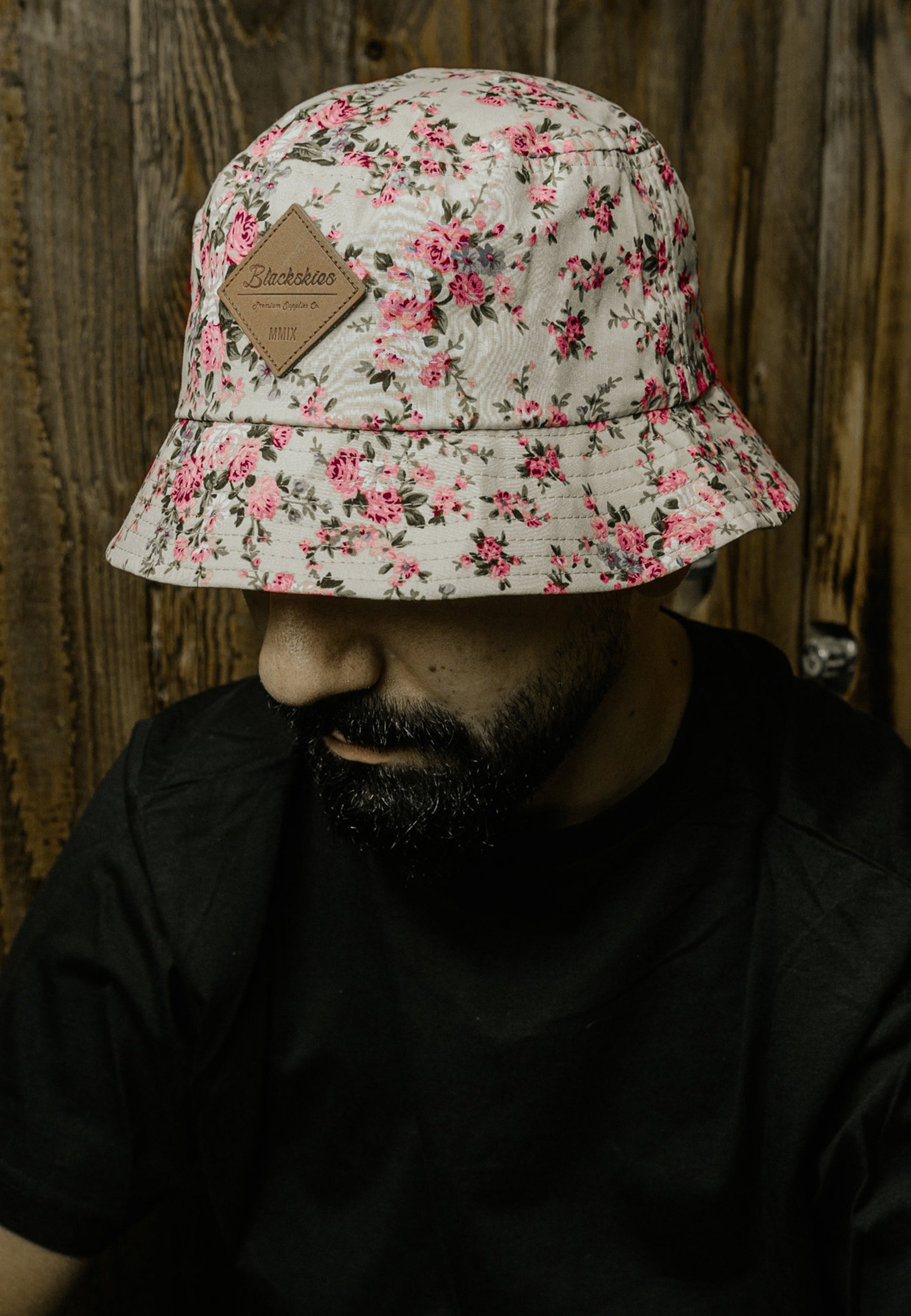 Blackskies-Sakura-Bucket-Hat-Fisher-Cherry-Blossom-Floral-Mens-Model