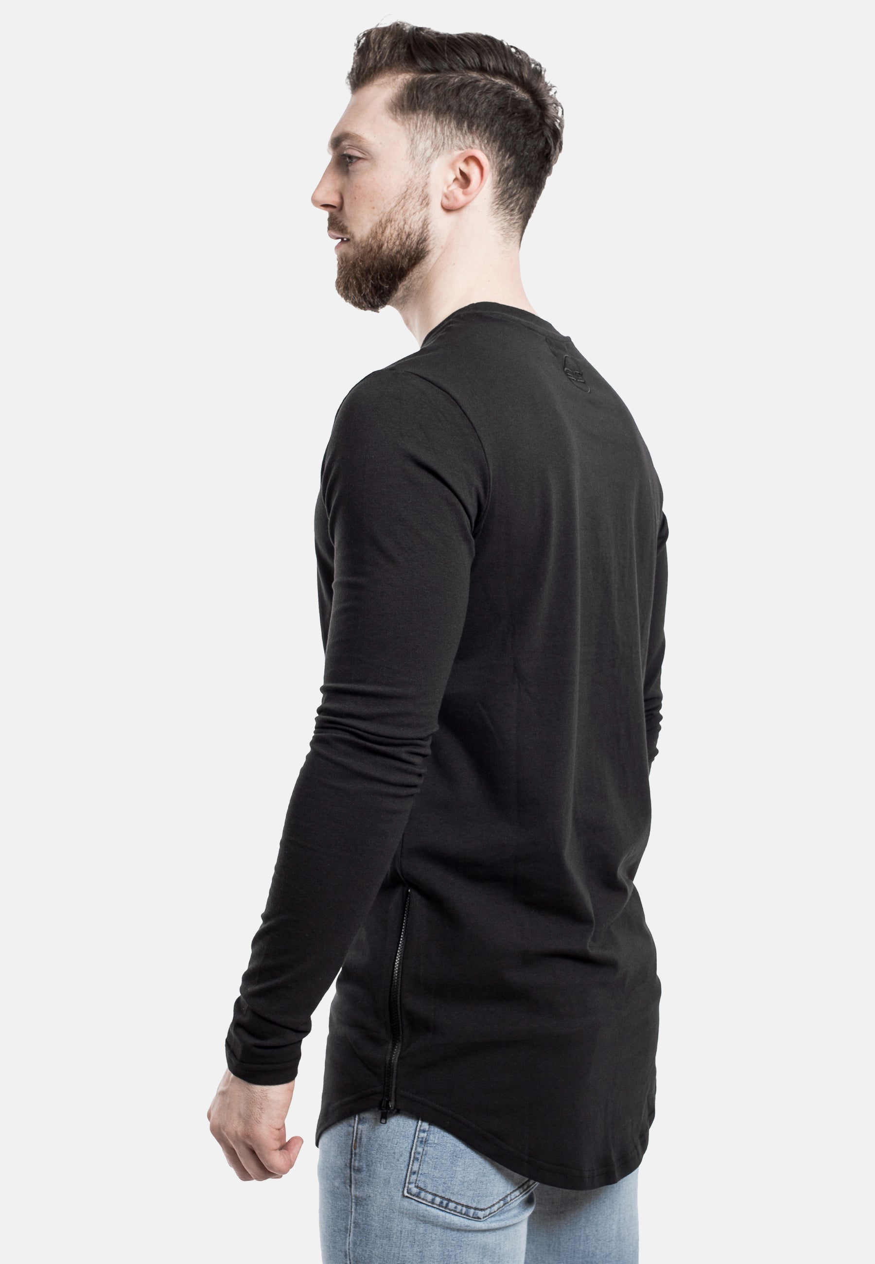 Blackskies-Side-Zip-Longline-Long-Sleeve-T-Shirt-Black-Curved-Hem-Side