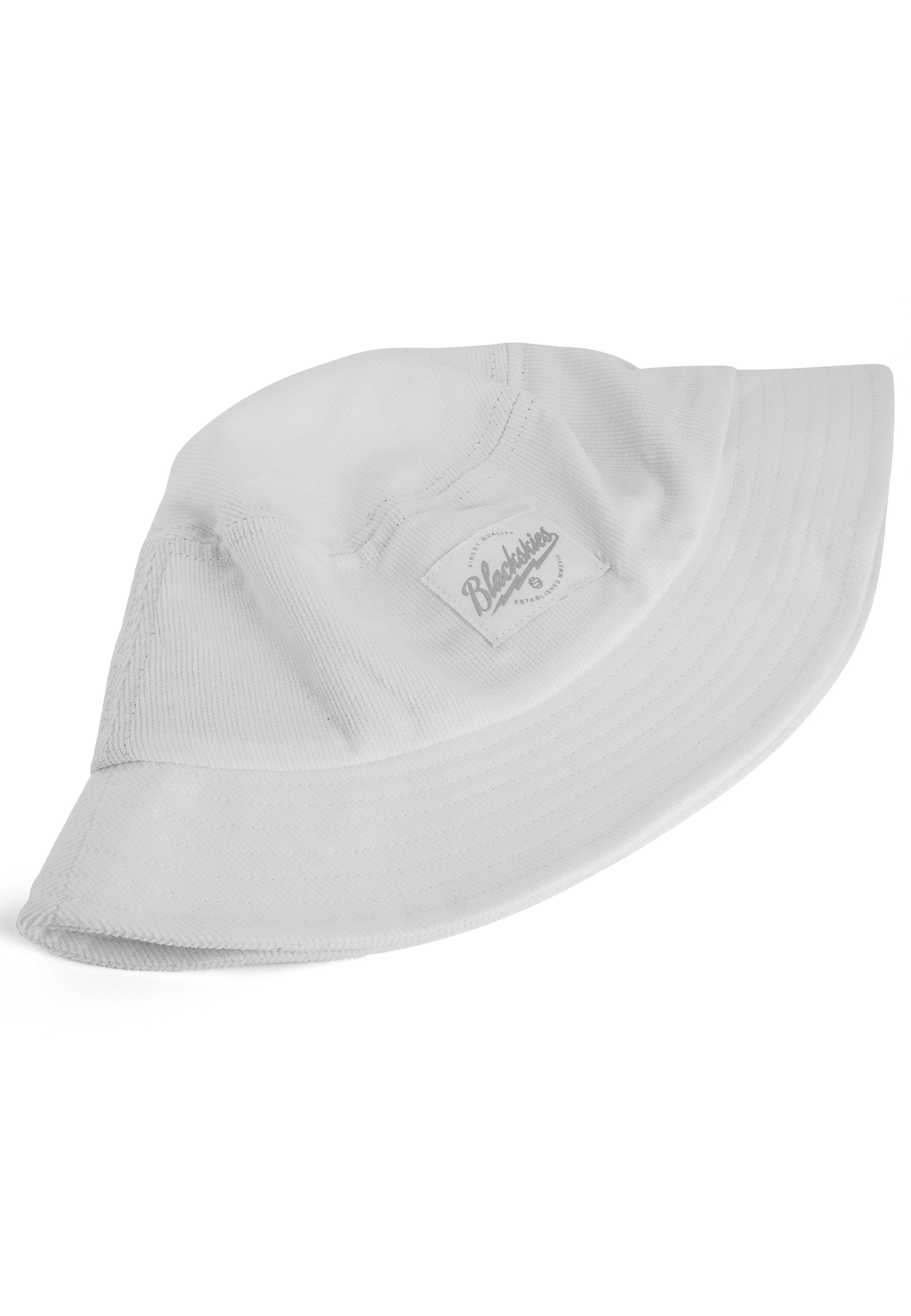 Blackskies-Snow-Flake-Bucket-Hat-Sun-Bob-Fisher-White-Flat
