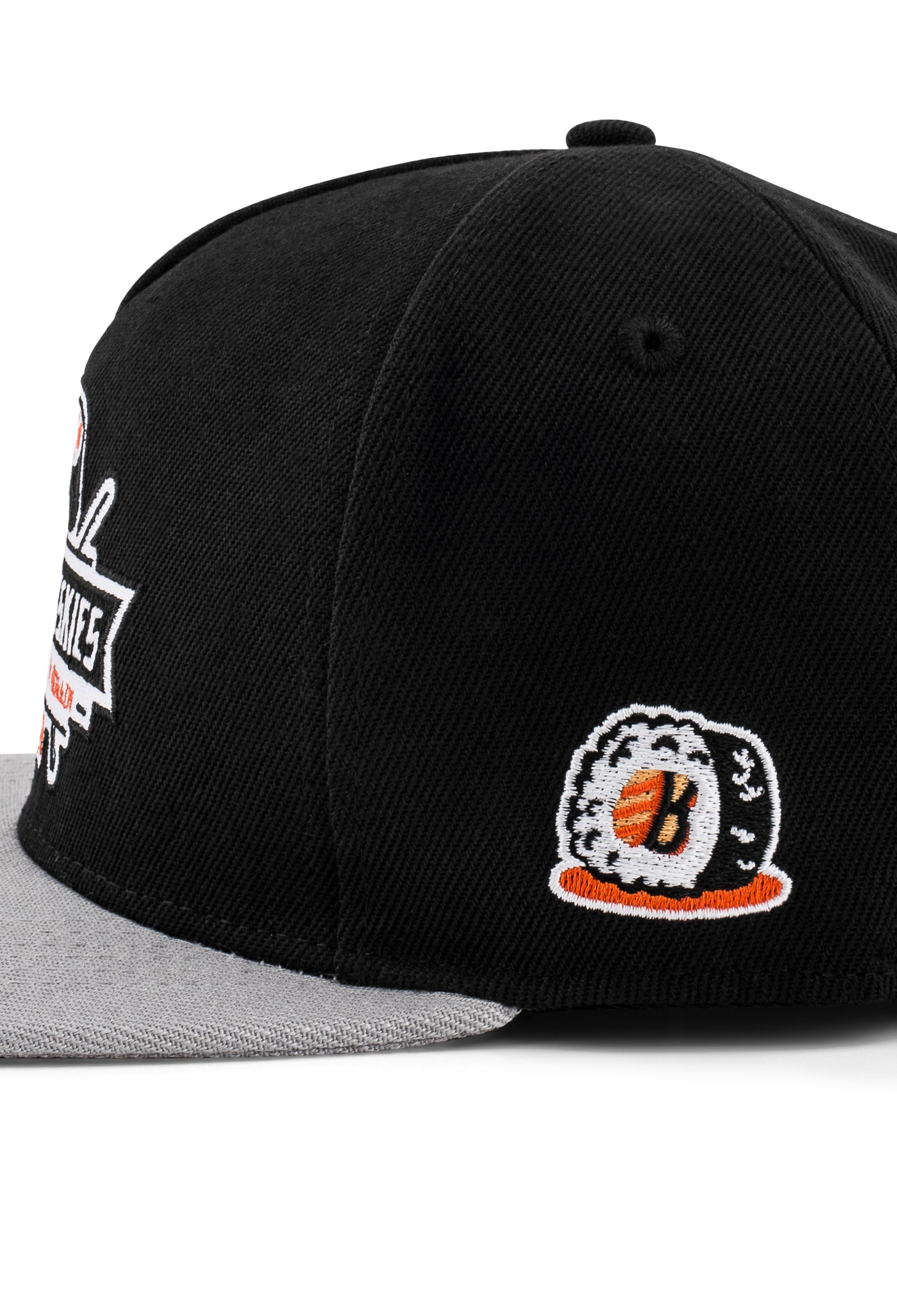 Blackskies-Sushi-Time-Snapback-Cap-Nigiri-Japan-Baseball-Hat-Maki-Roll-Detail