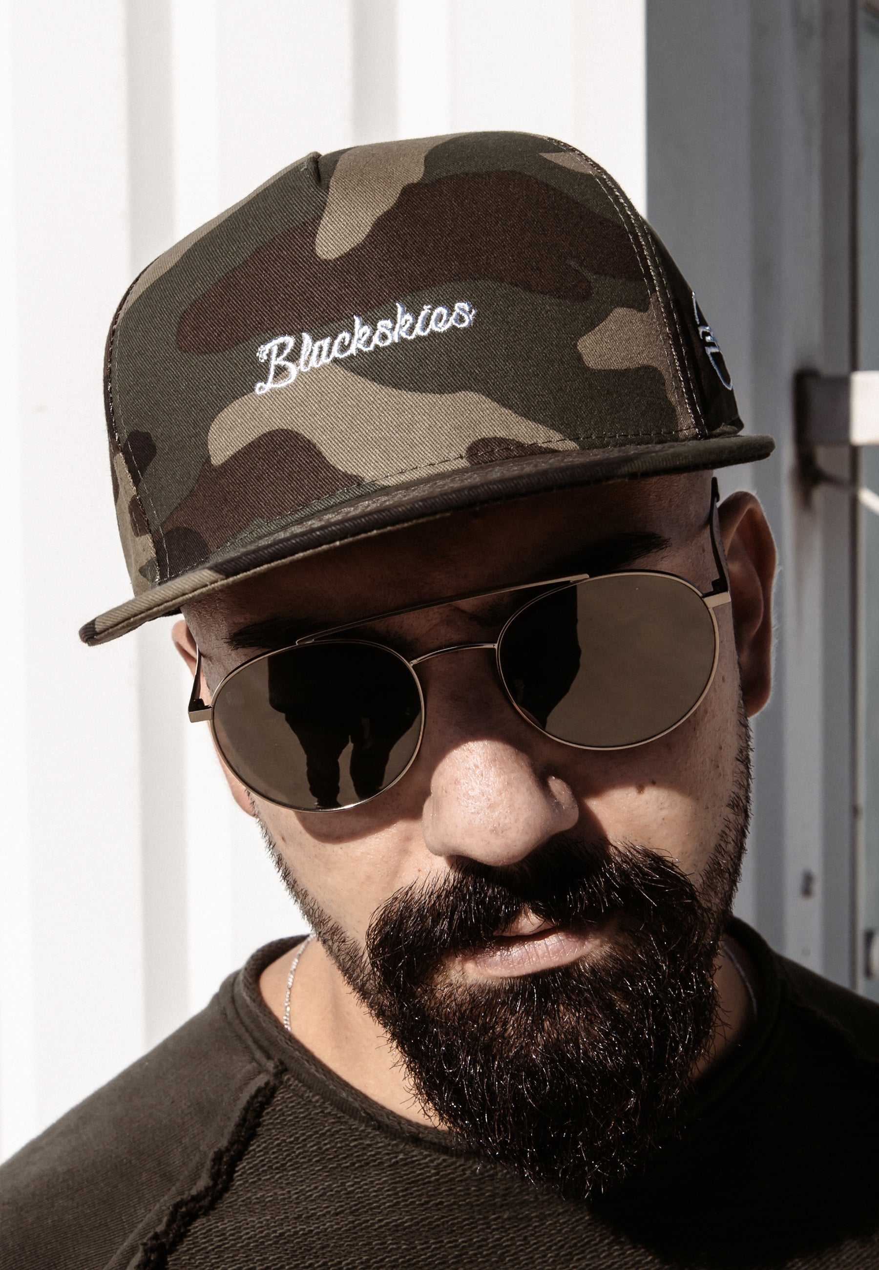 Blackskies-Tango-Snapback-Cap-Woodland-Camouflage-Baseball-hat-Clean