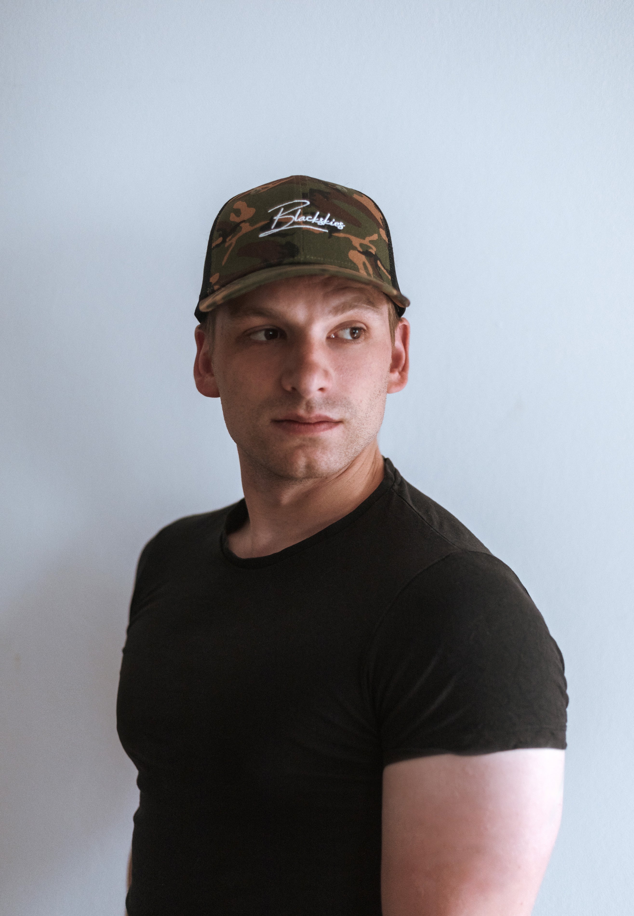 Blackskies-Tango-Trucker-Cap-Camouflage-Woodland-Model-2