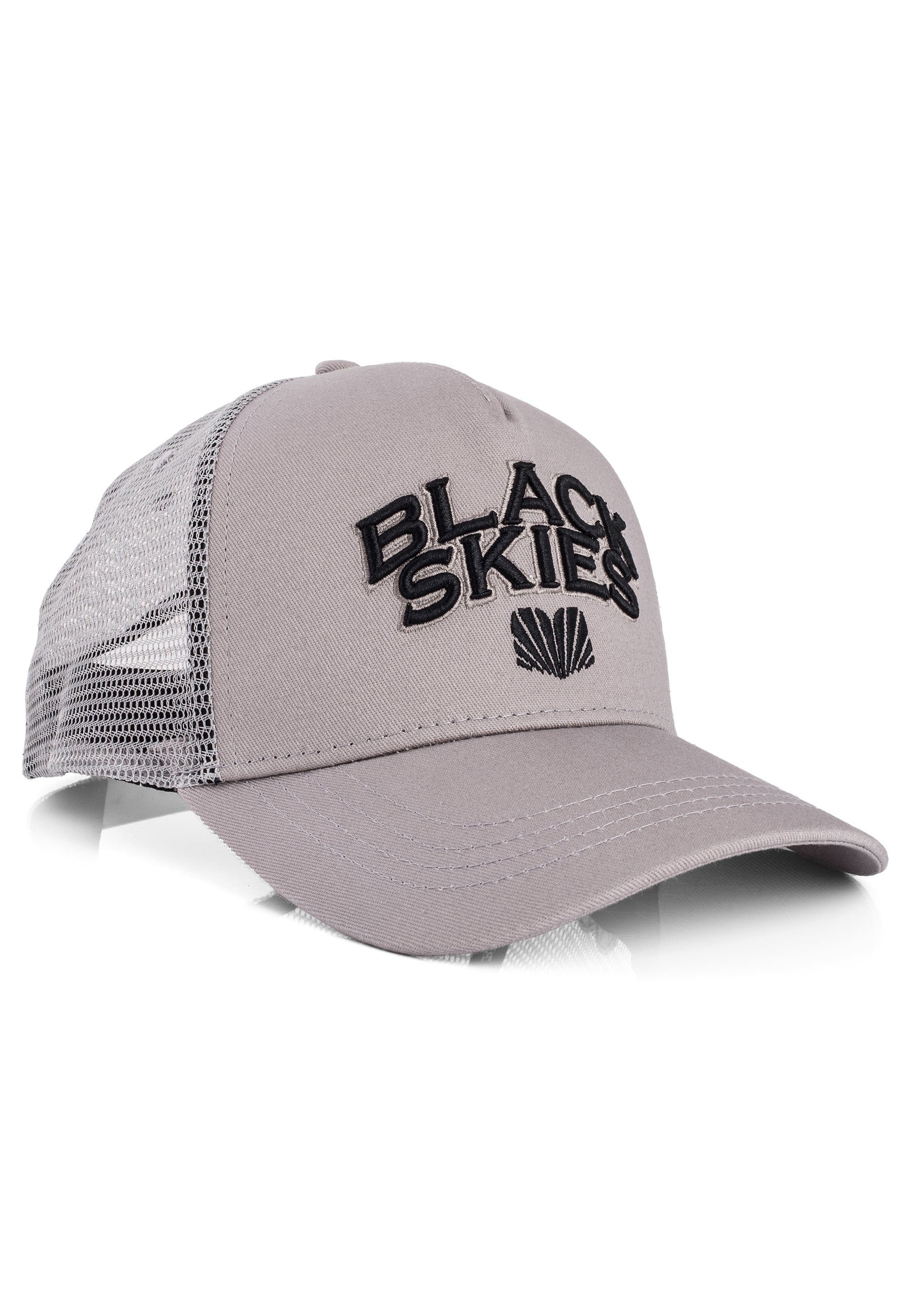 Blackskies-Team-Baseball-Cap-Grey-Black-2