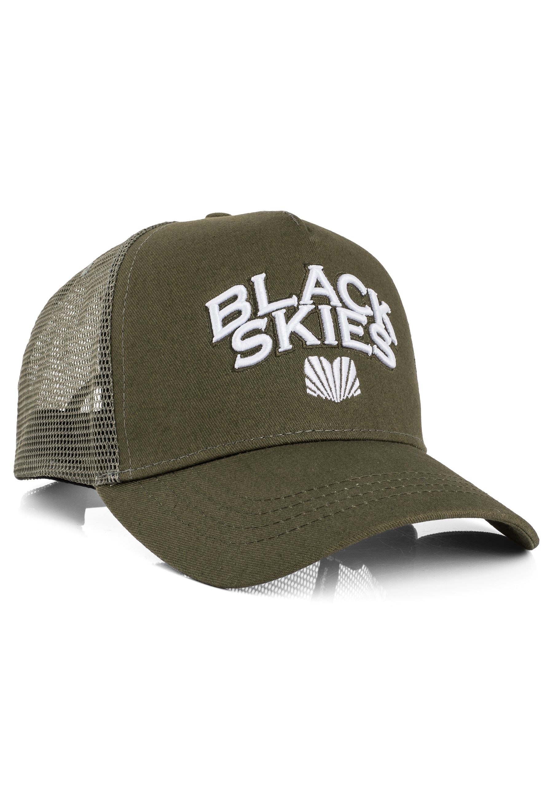 Blackskies-Team-Baseball-Cap-Olive-White-3