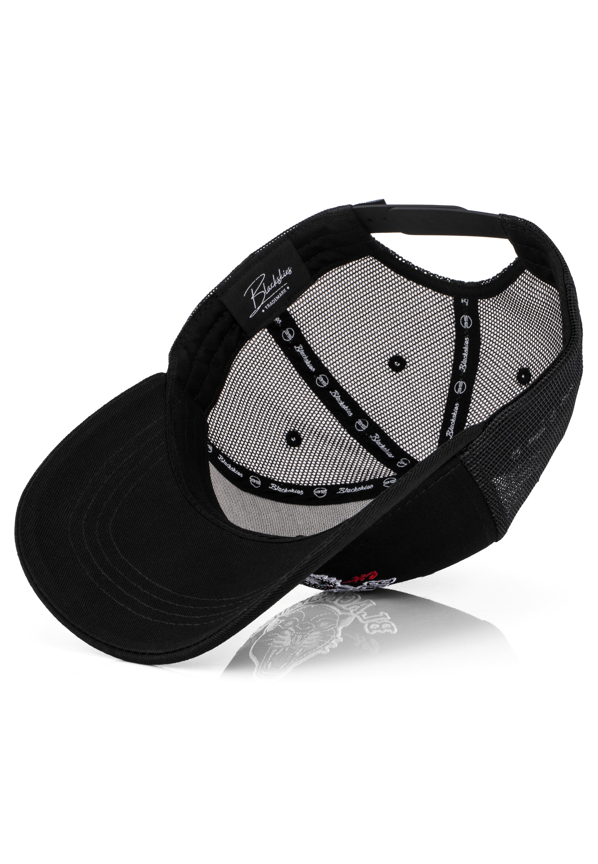 Blackskies-Traditional-Tattoo-Trucker-Cap-Panther-Triple-Black-1