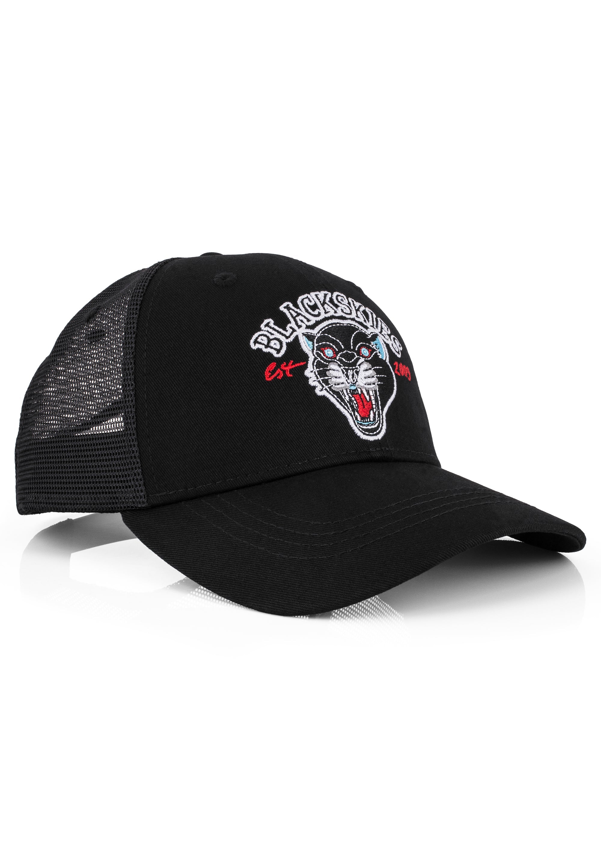 Blackskies-Traditional-Tattoo-Trucker-Cap-Panther-Triple-Black-3