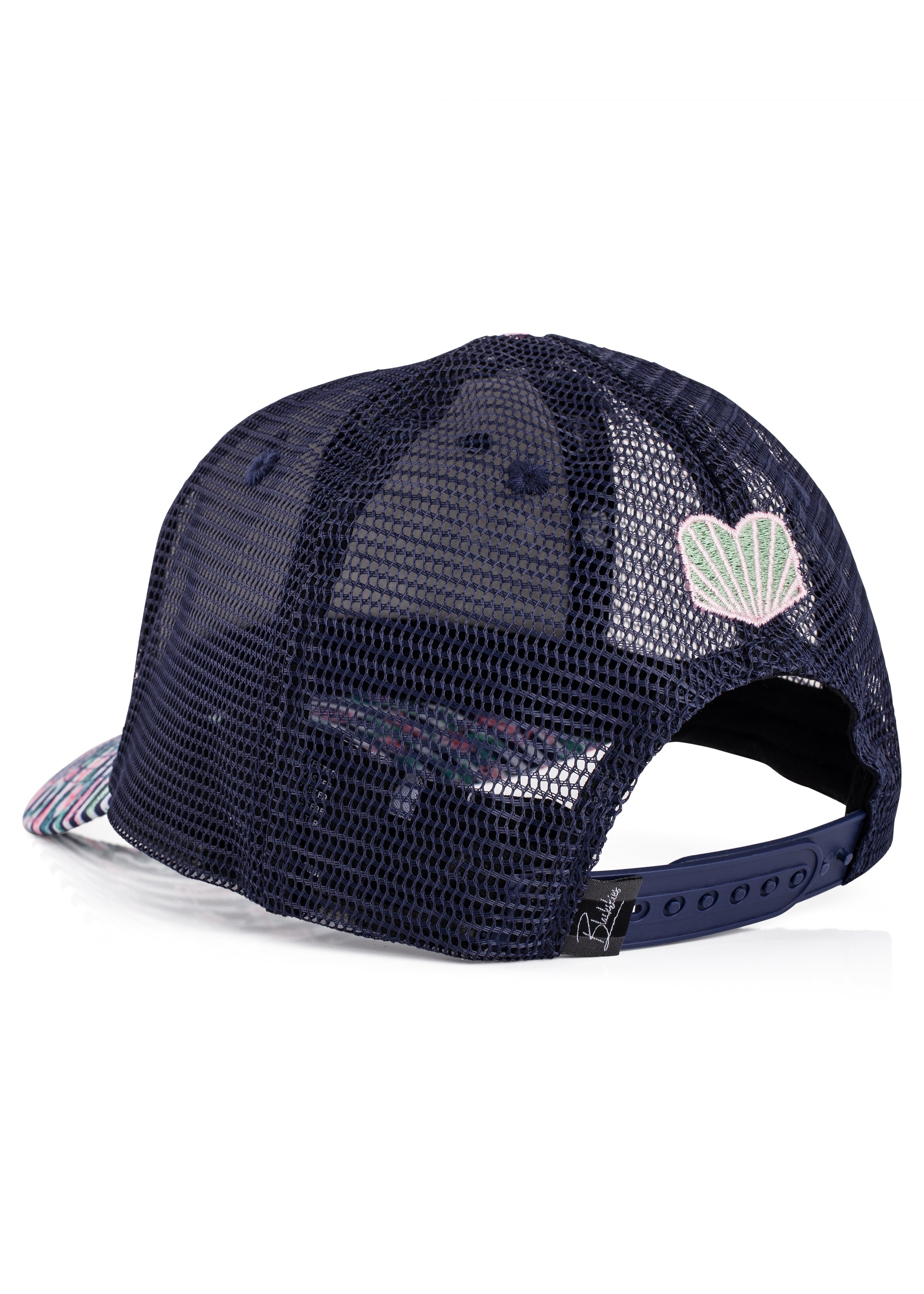Blackskies-Tropical-Flamingo-Trucker-Cap-Blue-White-Striped-3