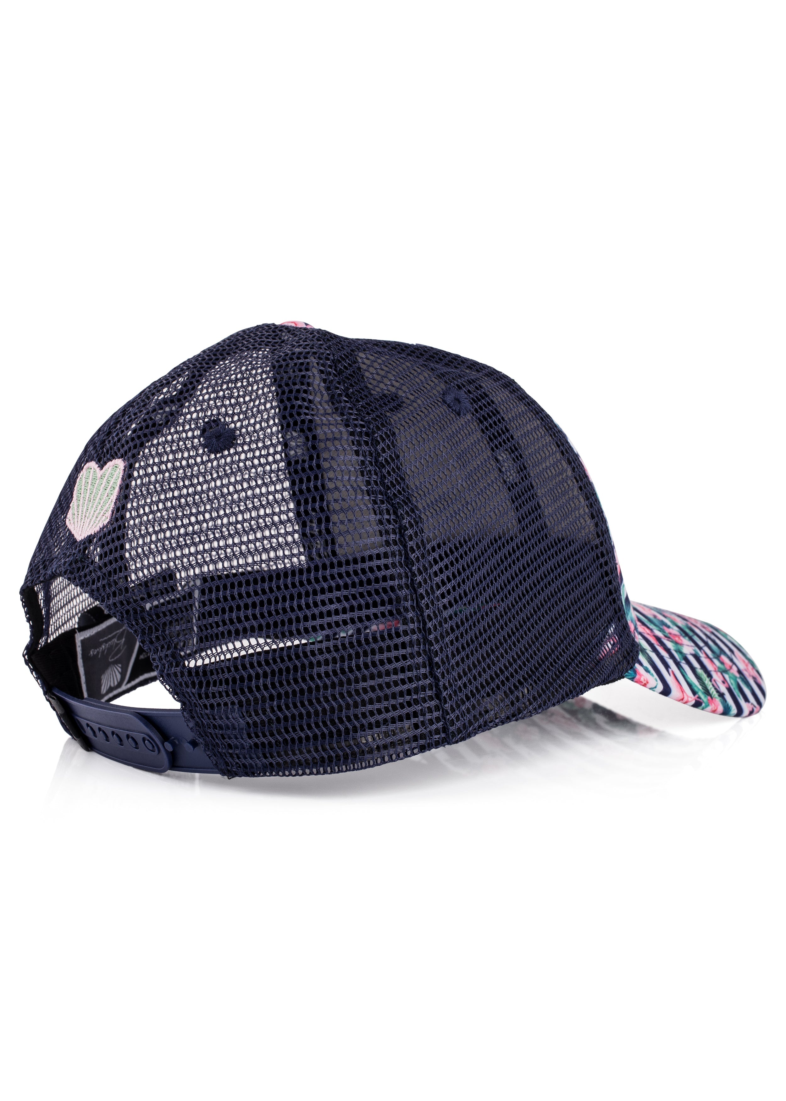 Blackskies-Tropical-Flamingo-Trucker-Cap-Blue-White-Striped-4