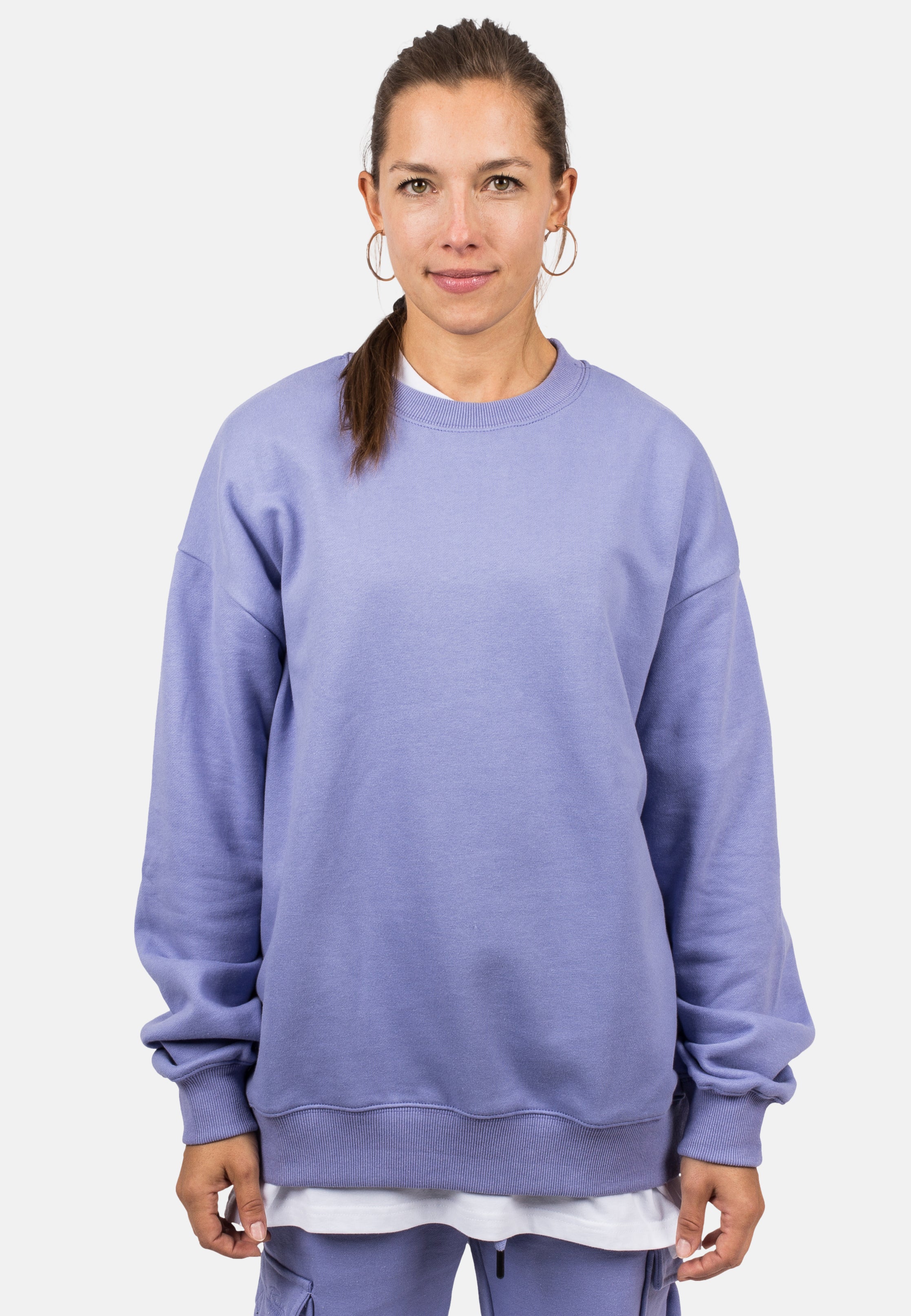 Blackskies-Unisex-Oversized-Heavyweight-Crewneck-Sweater-Lavender-Female-1