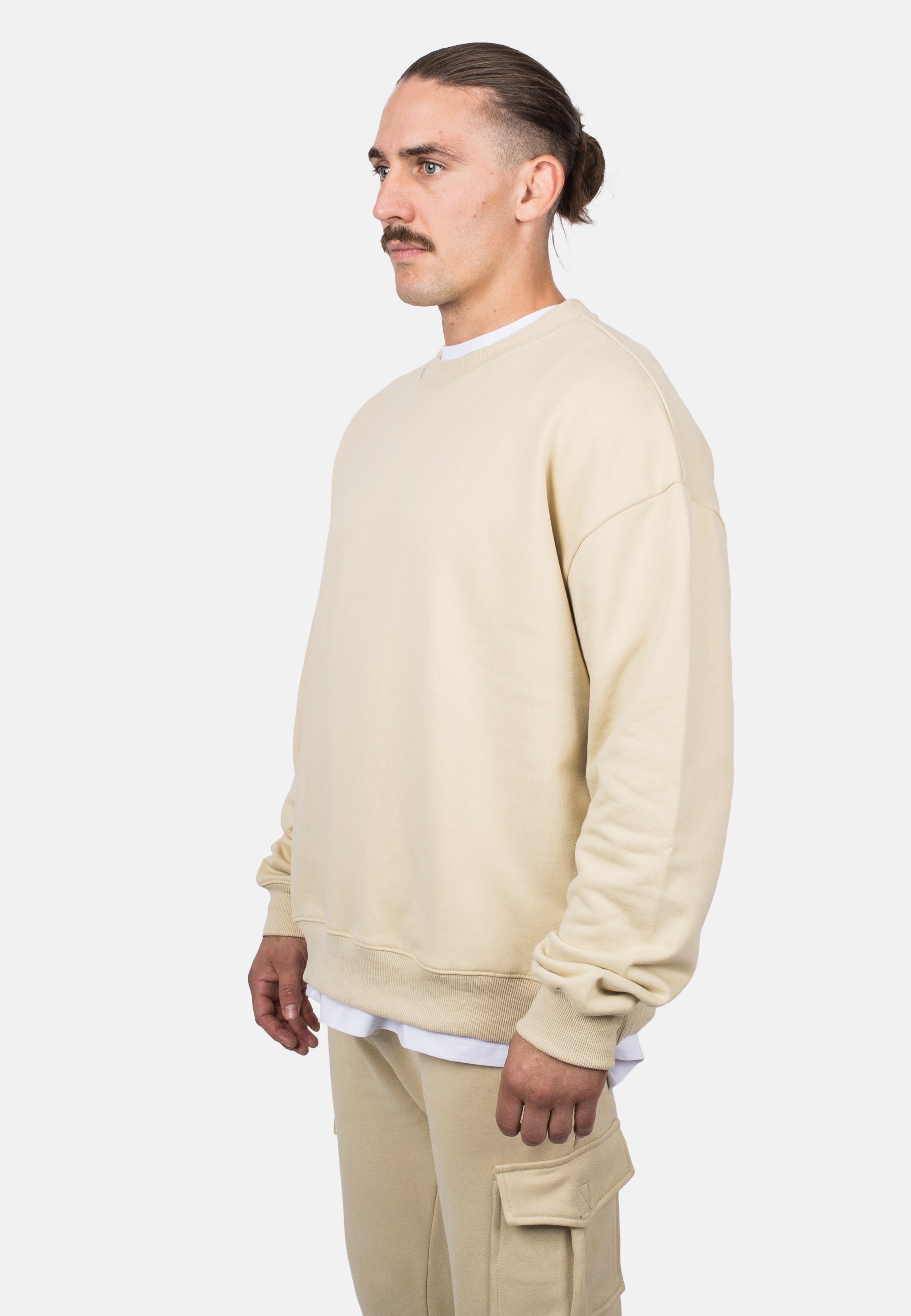 Blackskies-Unisex-Oversized-Heavyweight-Crewneck-Sweater-Sand-Male-3