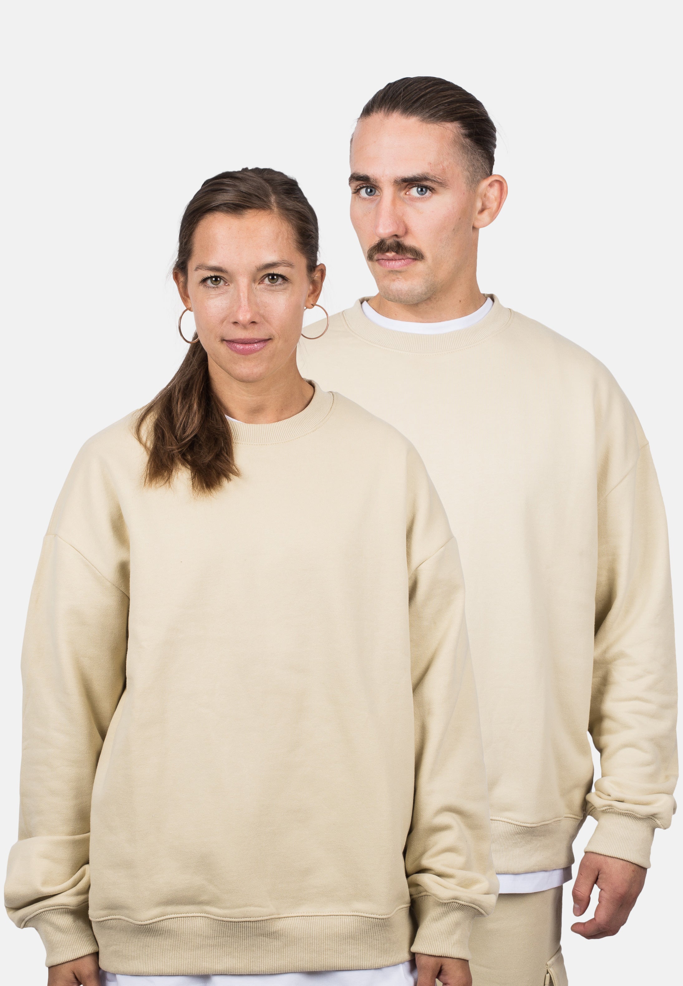 Blackskies-Unisex-Oversized-Heavyweight-Crewneck-Sweater-Sand-Male-Female