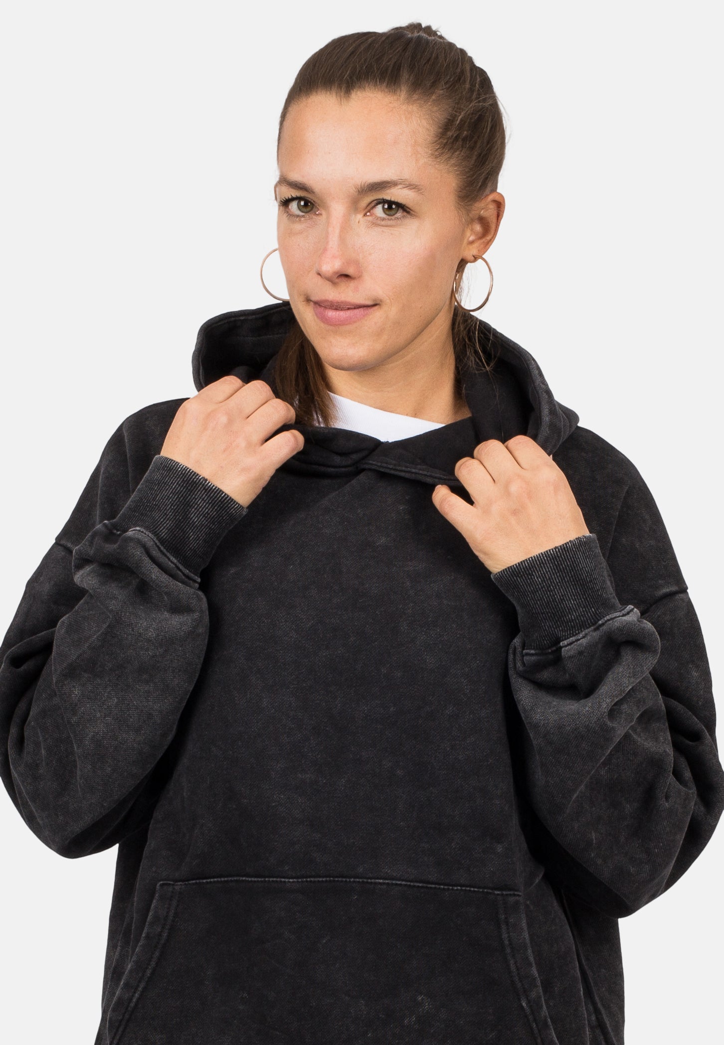 Blackskies-Unisex-Oversized-Heavyweight-Hoodie-Black-Vintage-Female-3