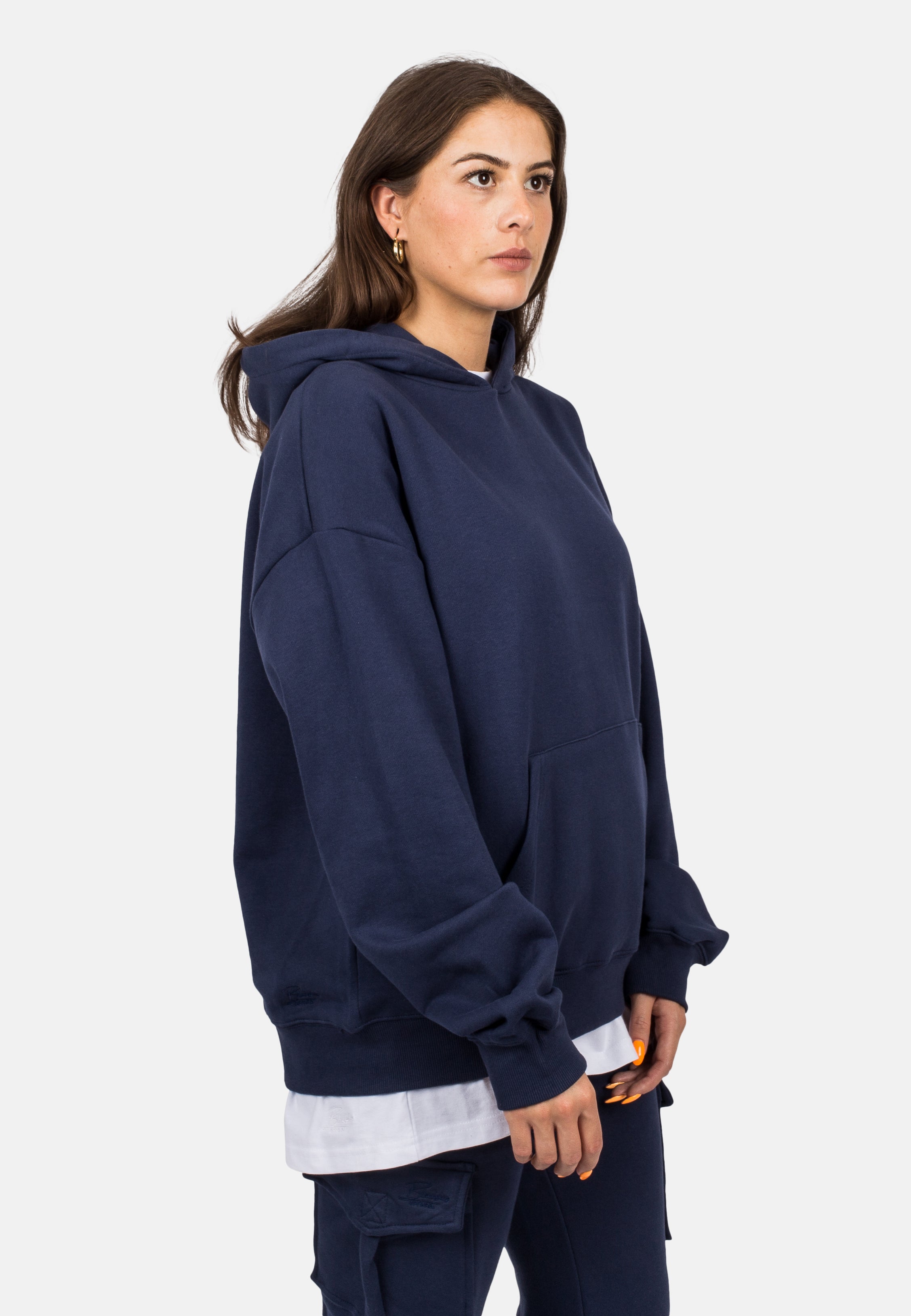 Blackskies-Unisex-Oversized-Heavyweight-Hoodie-Navy-Blue-Female-3