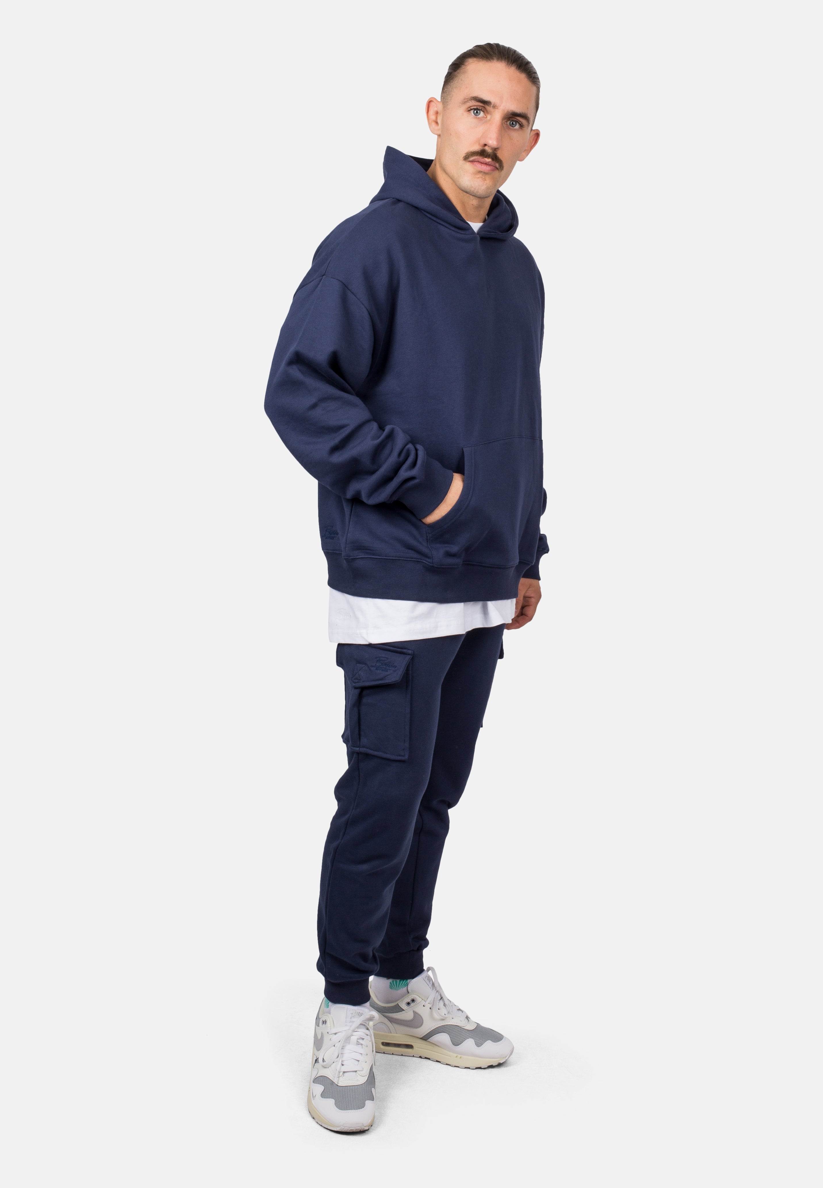 Oversized Heavyweight Hoodie - Navy blue - Blackskies | Premium