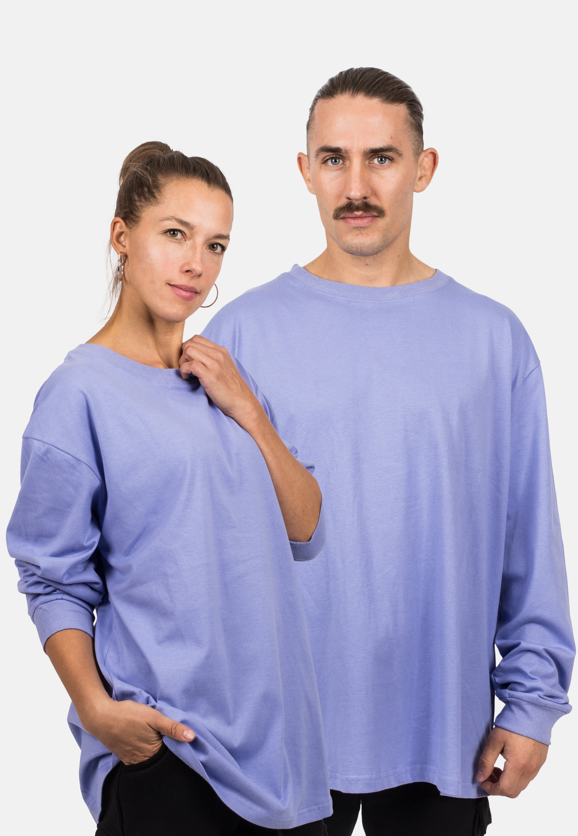 Blackskies-Unisex-Oversized-Long-Sleeve-Shirt-Lavender-Male-Female