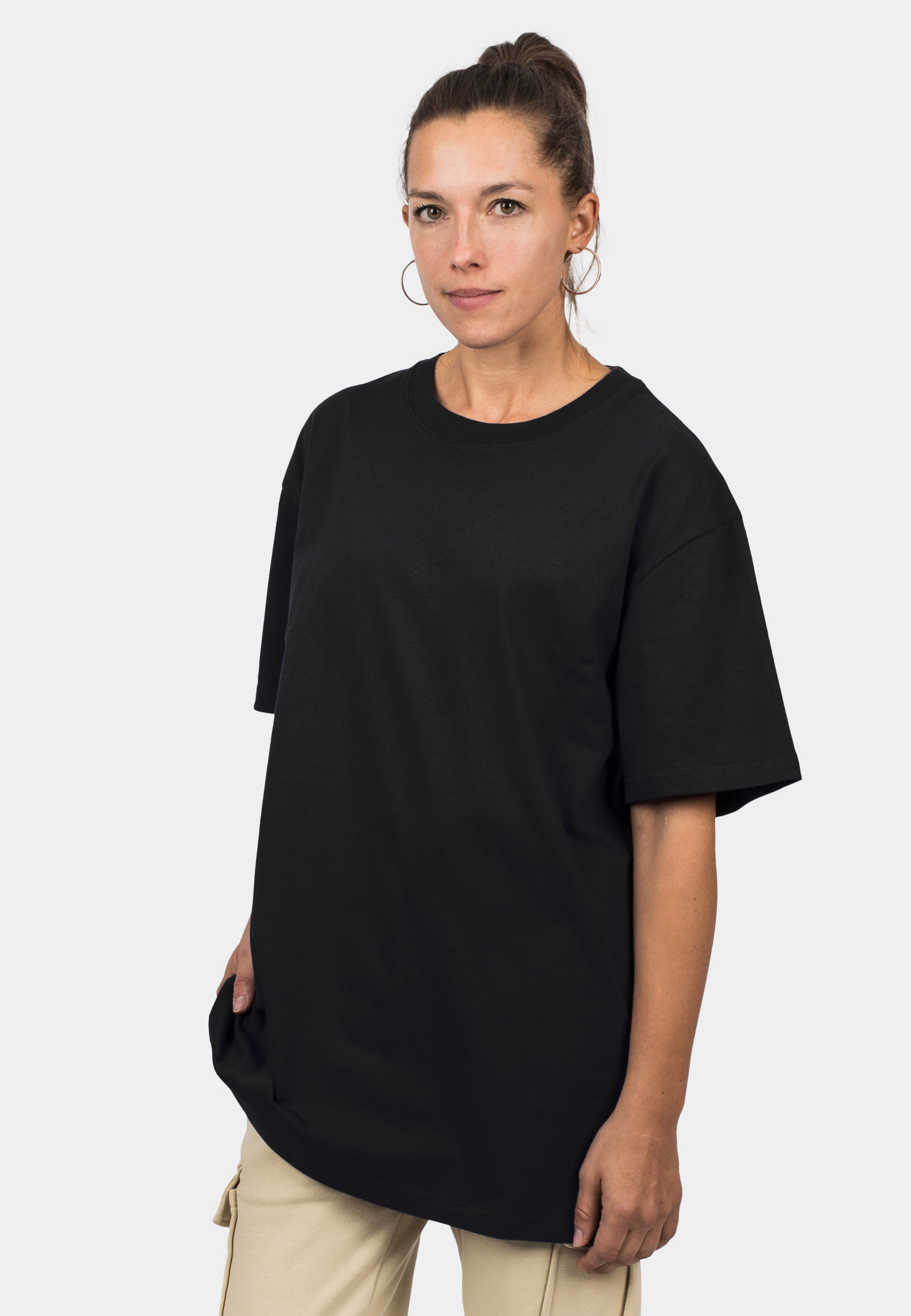 Blackskies-Unisex-Oversized-T-Shirt-Black-Female-2