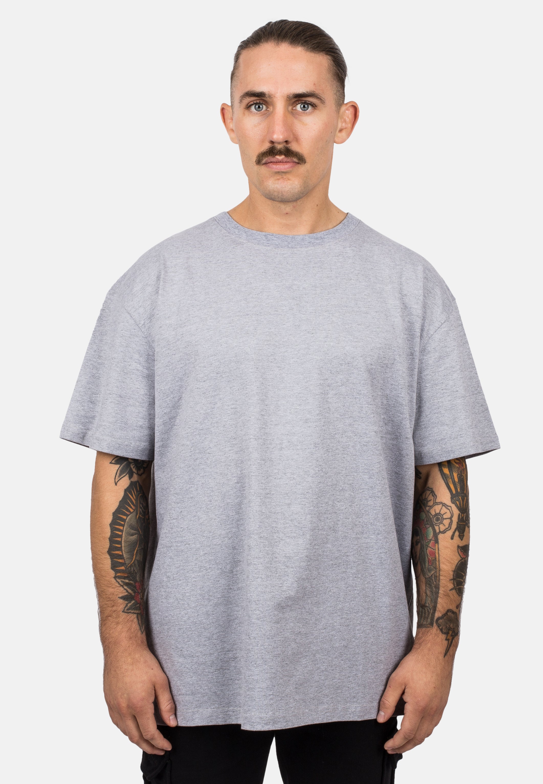 Blackskies-Unisex-Oversized-T-Shirt-Heather-Grey-Male-2