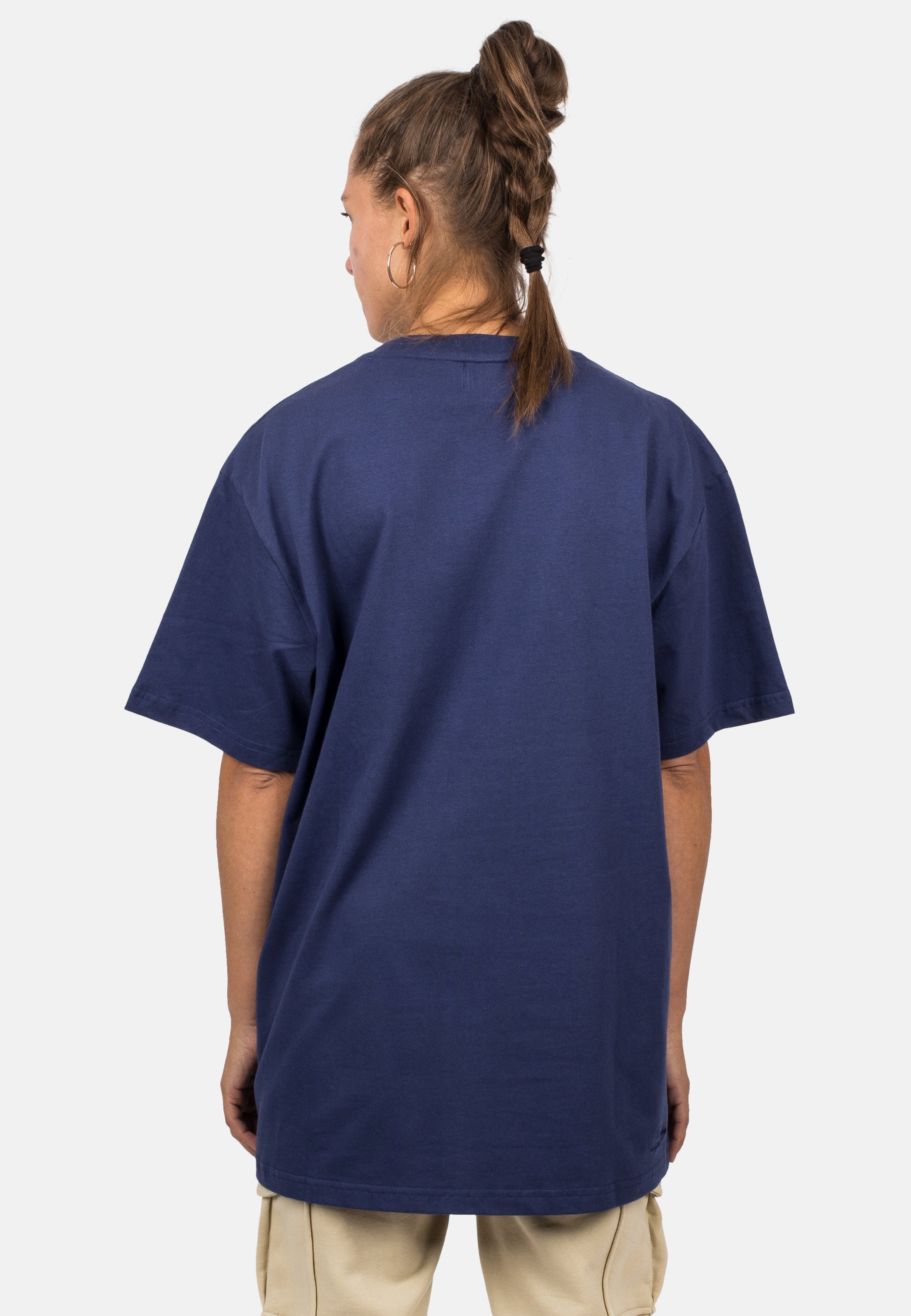 Blackskies-Unisex-Oversized-T-Shirt-Navy-Blue-Female-4