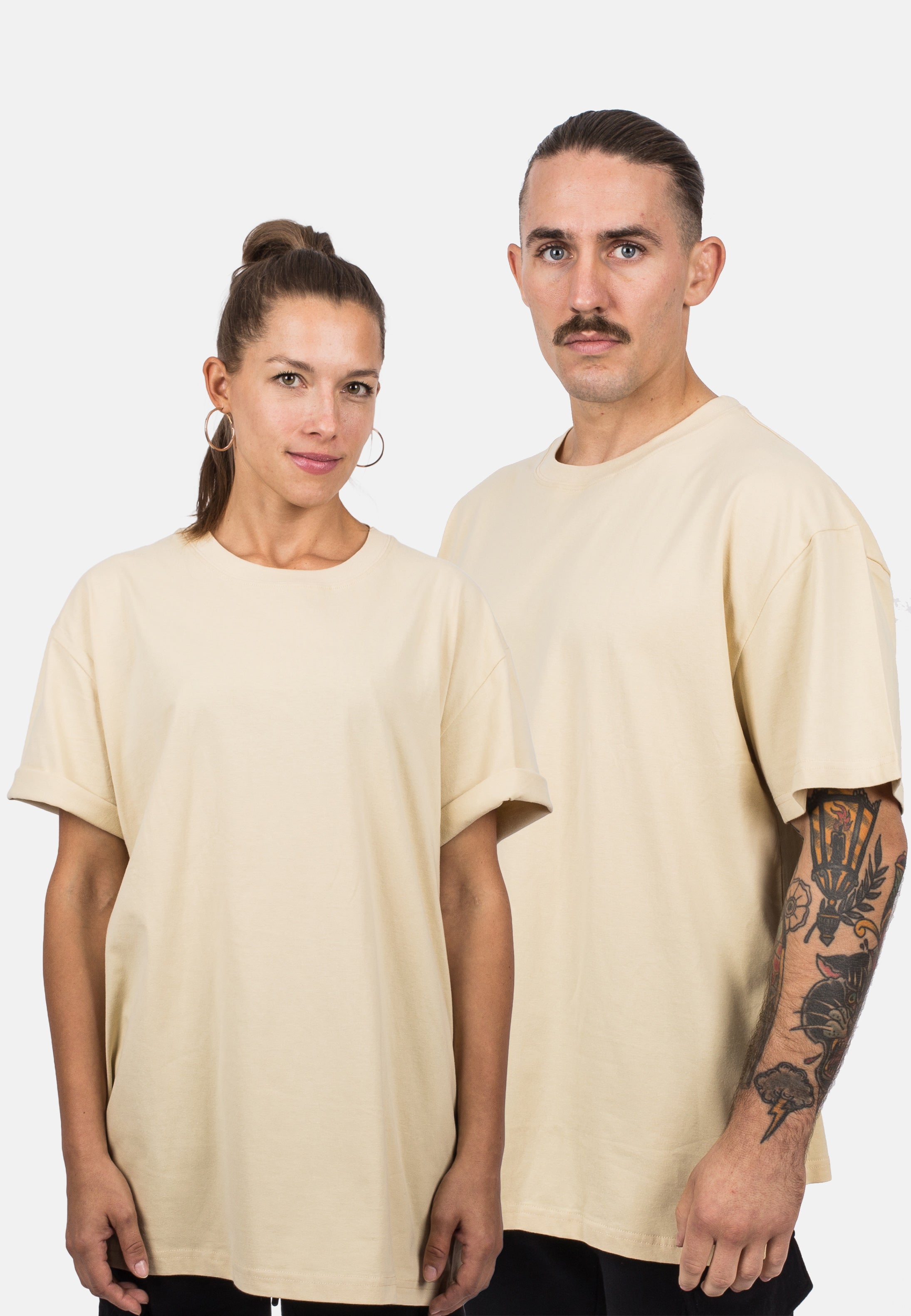 Blackskies-Unisex-Oversized-T-Shirt-Sand-Male-Female