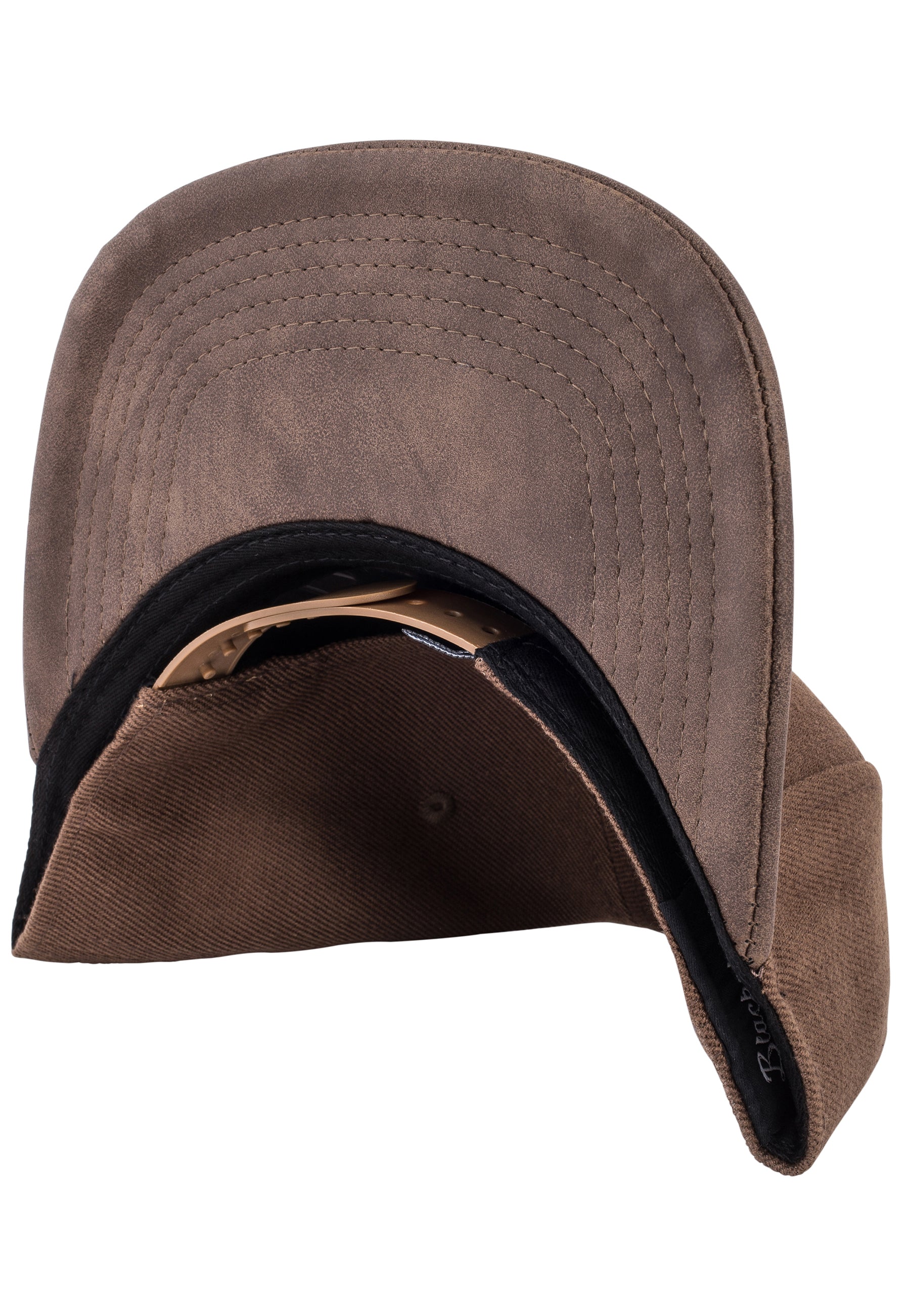 Blackskies-Vanguard-Snapback-Cap-Brown-Baseball-Hat-Leather-Brim