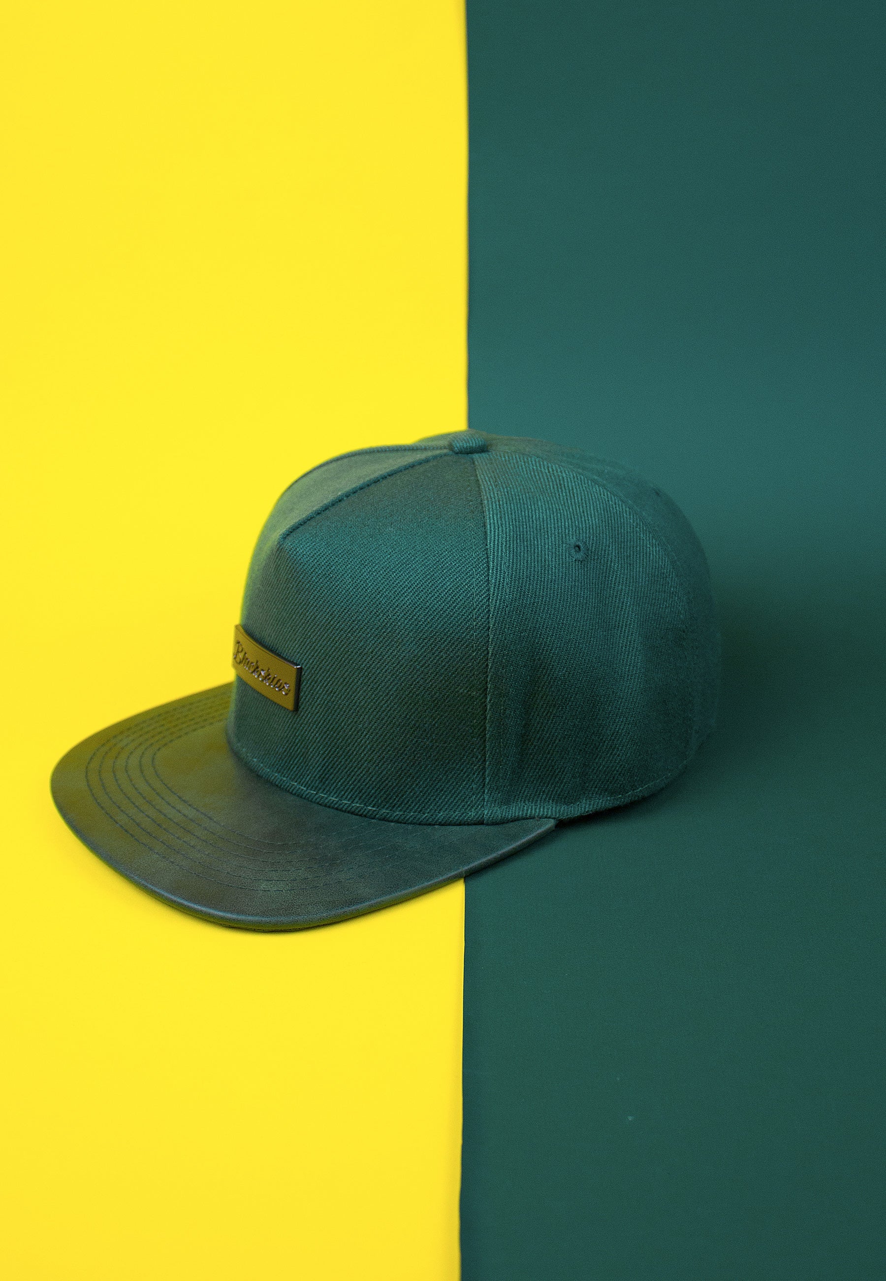Blackskies-Vanguard-Snapback-Cap-Green-Hat-Model-Premium-Headwear-Model-3-1800x2600