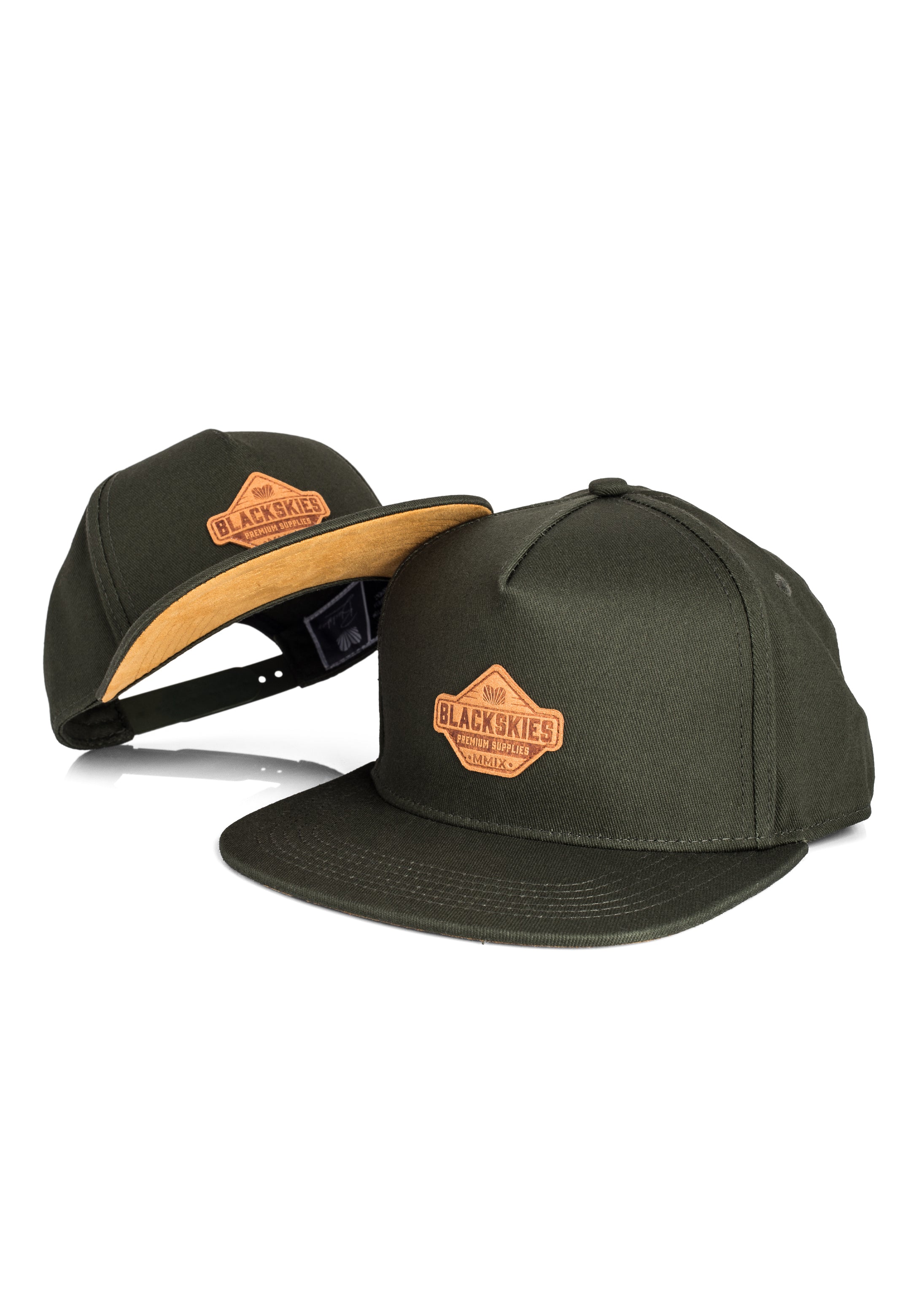 SC SubCulture SNAPBACK CAP BLACK×BROWN Essentials Snapback Cap Set of 2 - Adult-Child - Olive-Olive-Brown