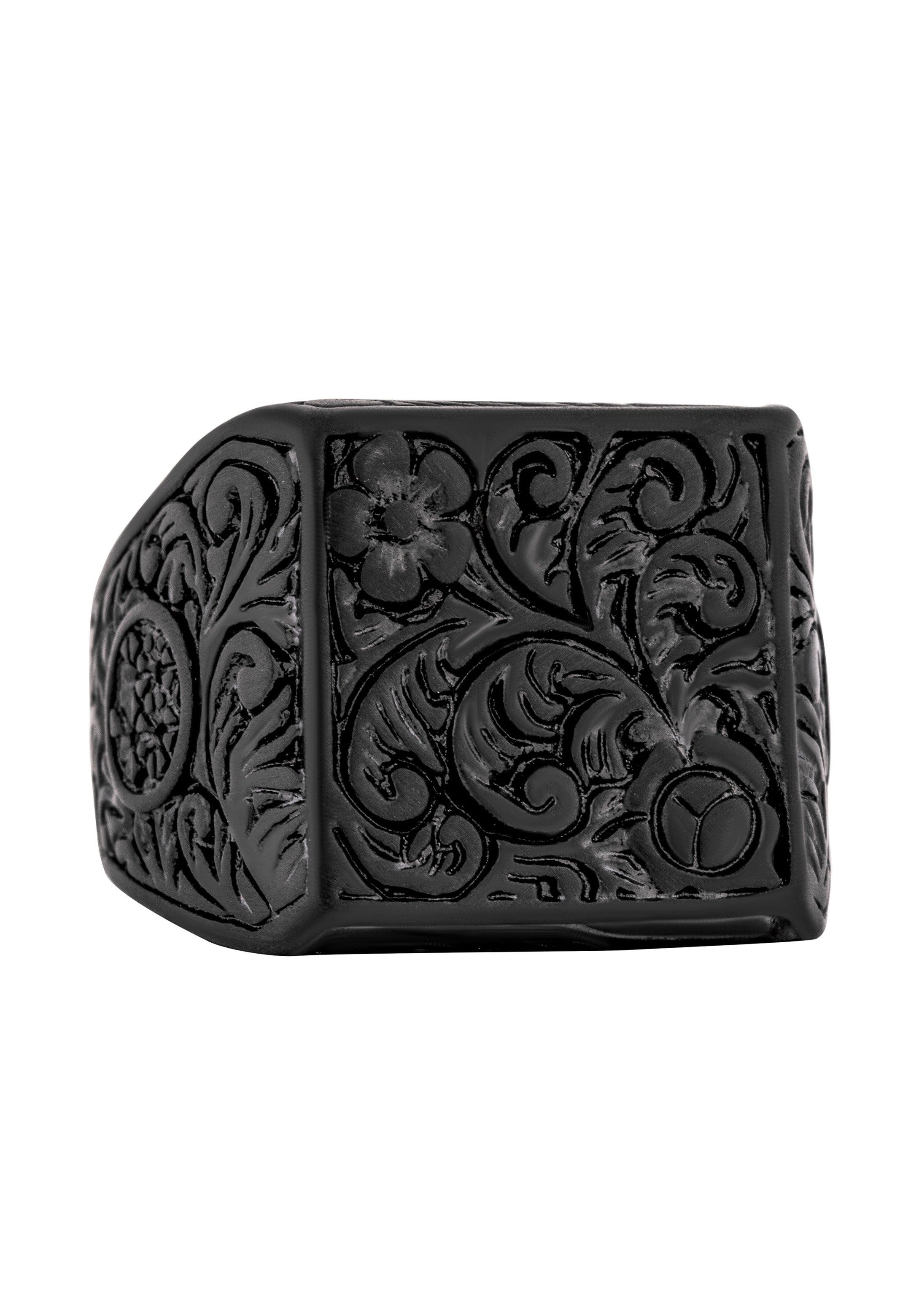 Floris-Ring-Matte-Black-Floral-Ornament