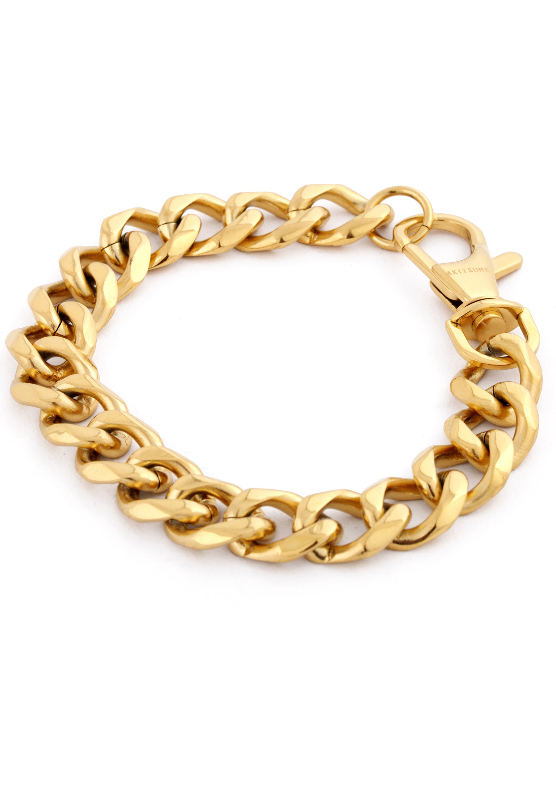 Militium-Metal-Chain-Bracelet-Gold-Side