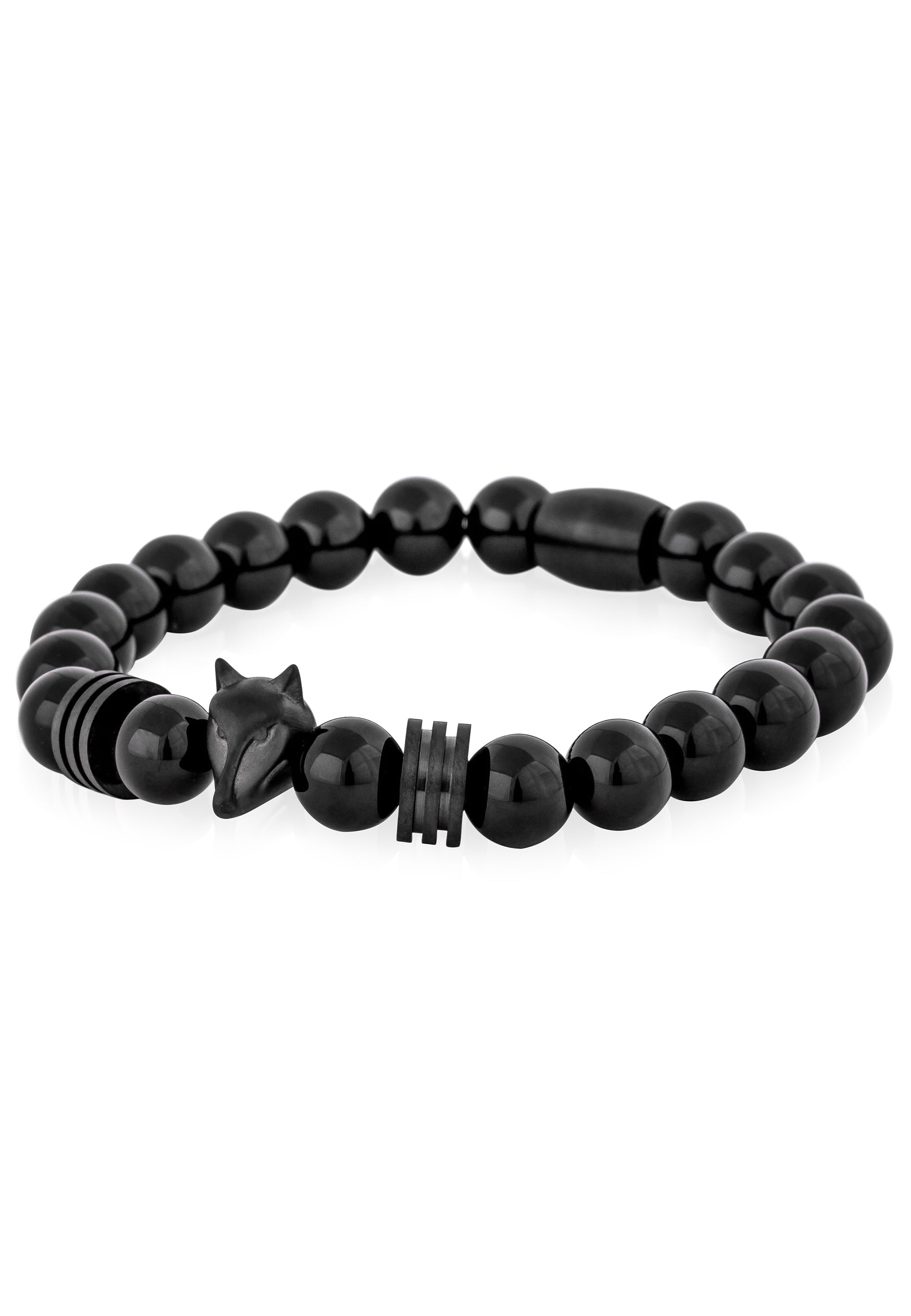 Obsidian-Bracelet-Matte-Black-Black-Bead-Side