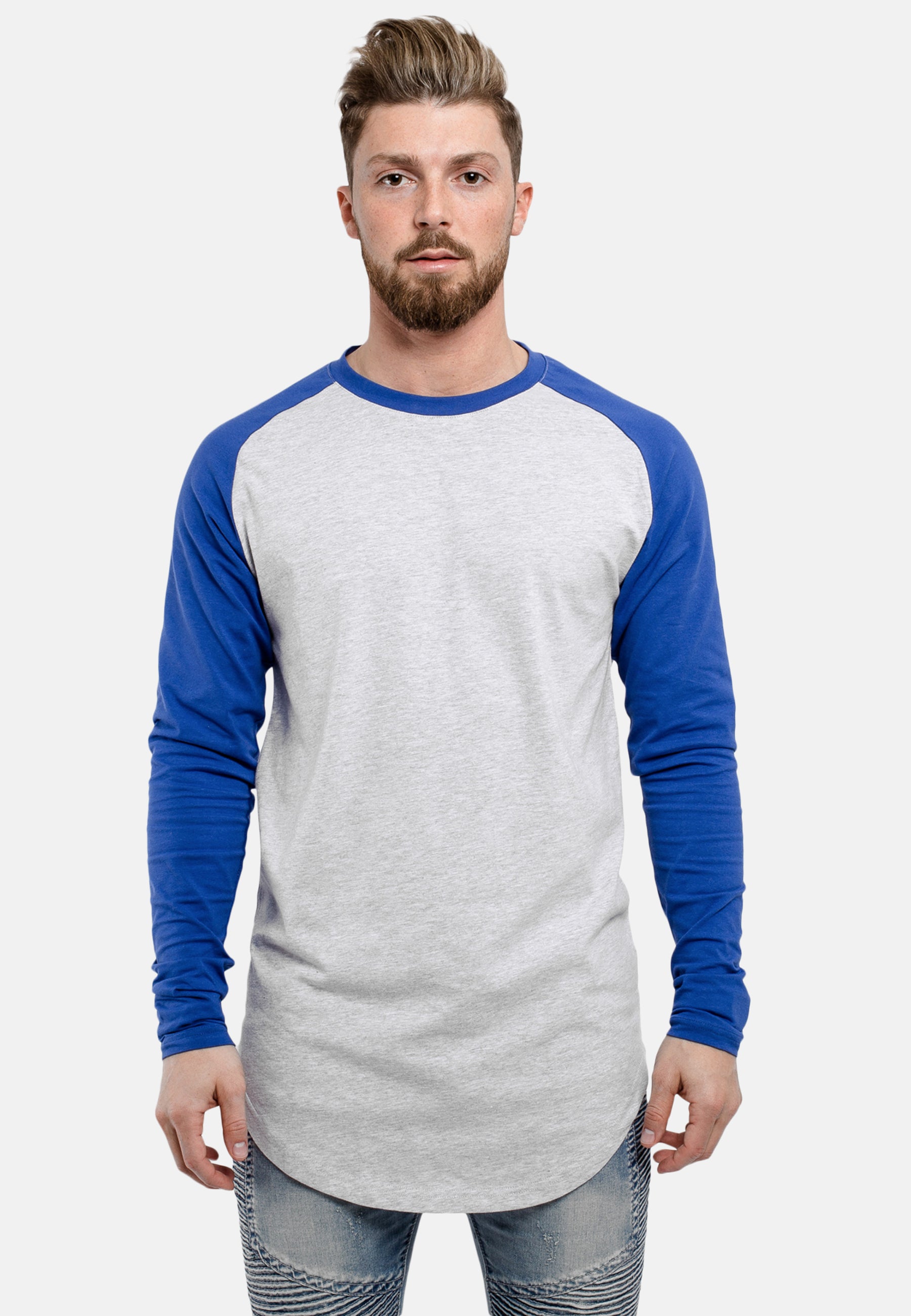 Oversized-Baseball-Shirt-Ashgrey-Blue-Front