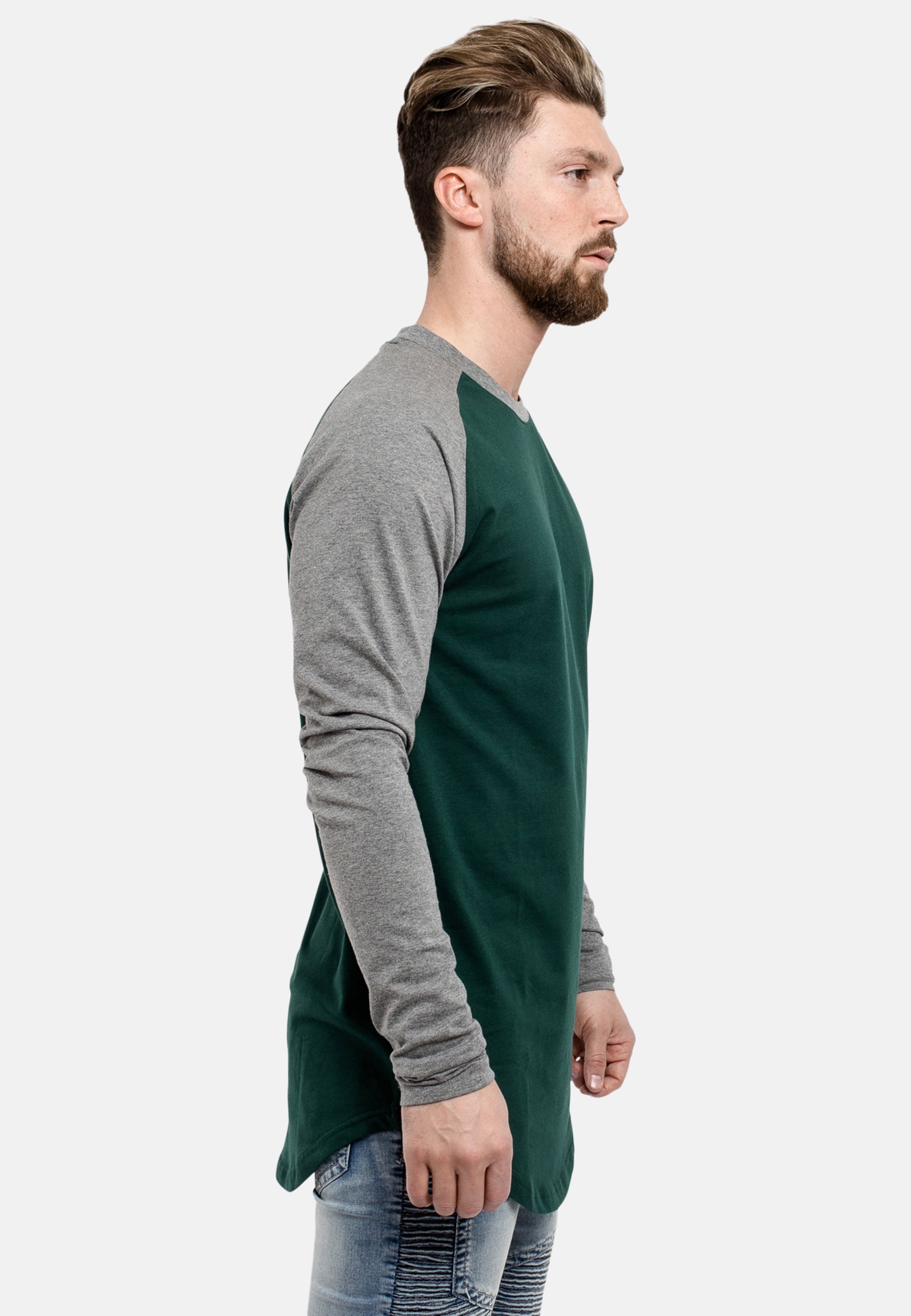 Oversized-Baseball-Shirt-Green-Grey-Side-2