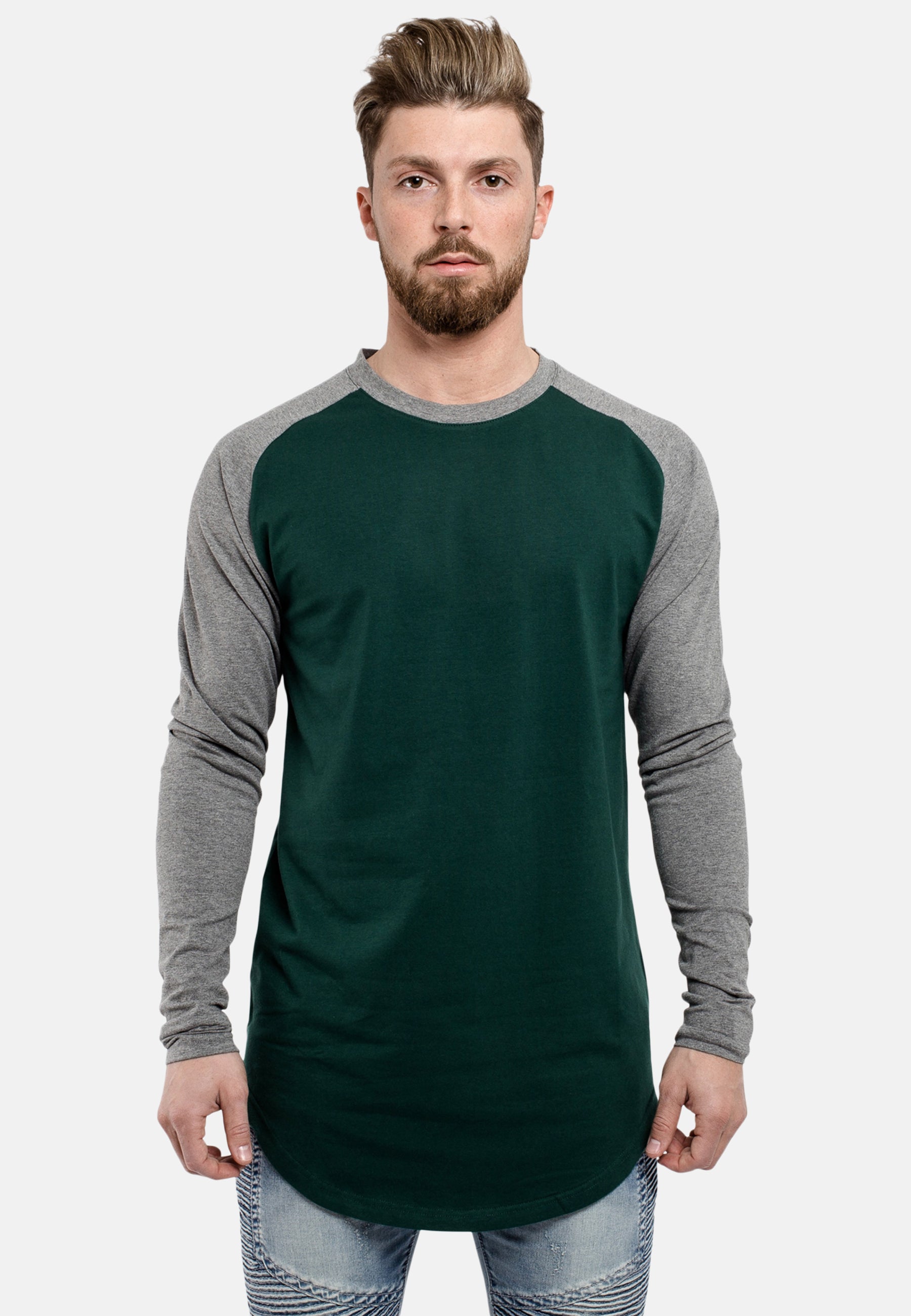 Oversized-Baseball-Shirt-Green-Grey