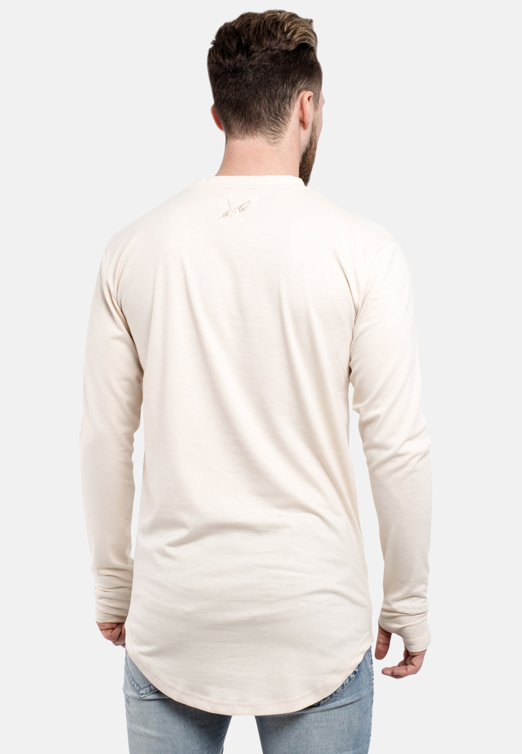 Oversized-Round-Longsleeve-Shirt-Beige-Back-2
