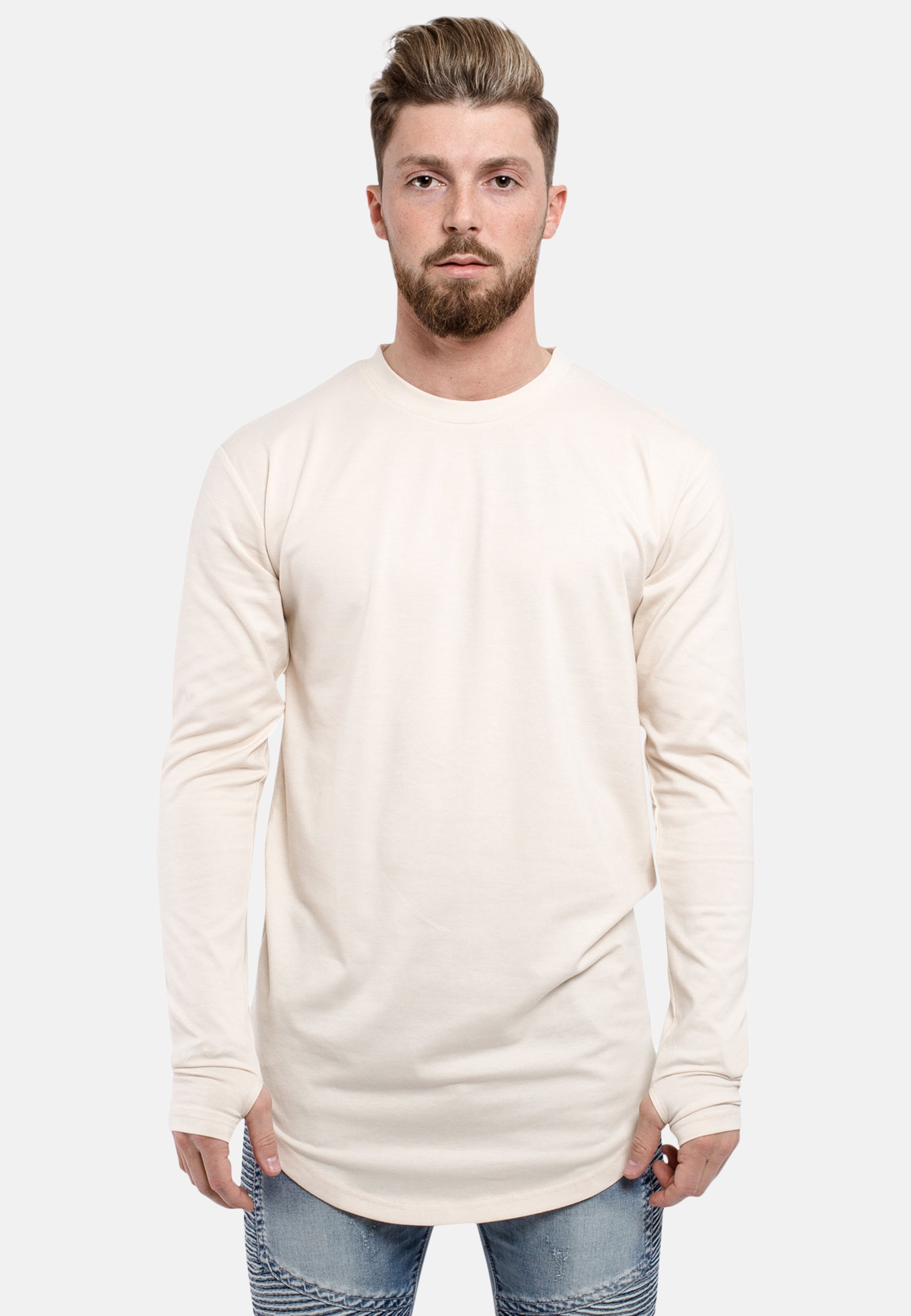 Oversized-Round-Longsleeve-Shirt-Beige