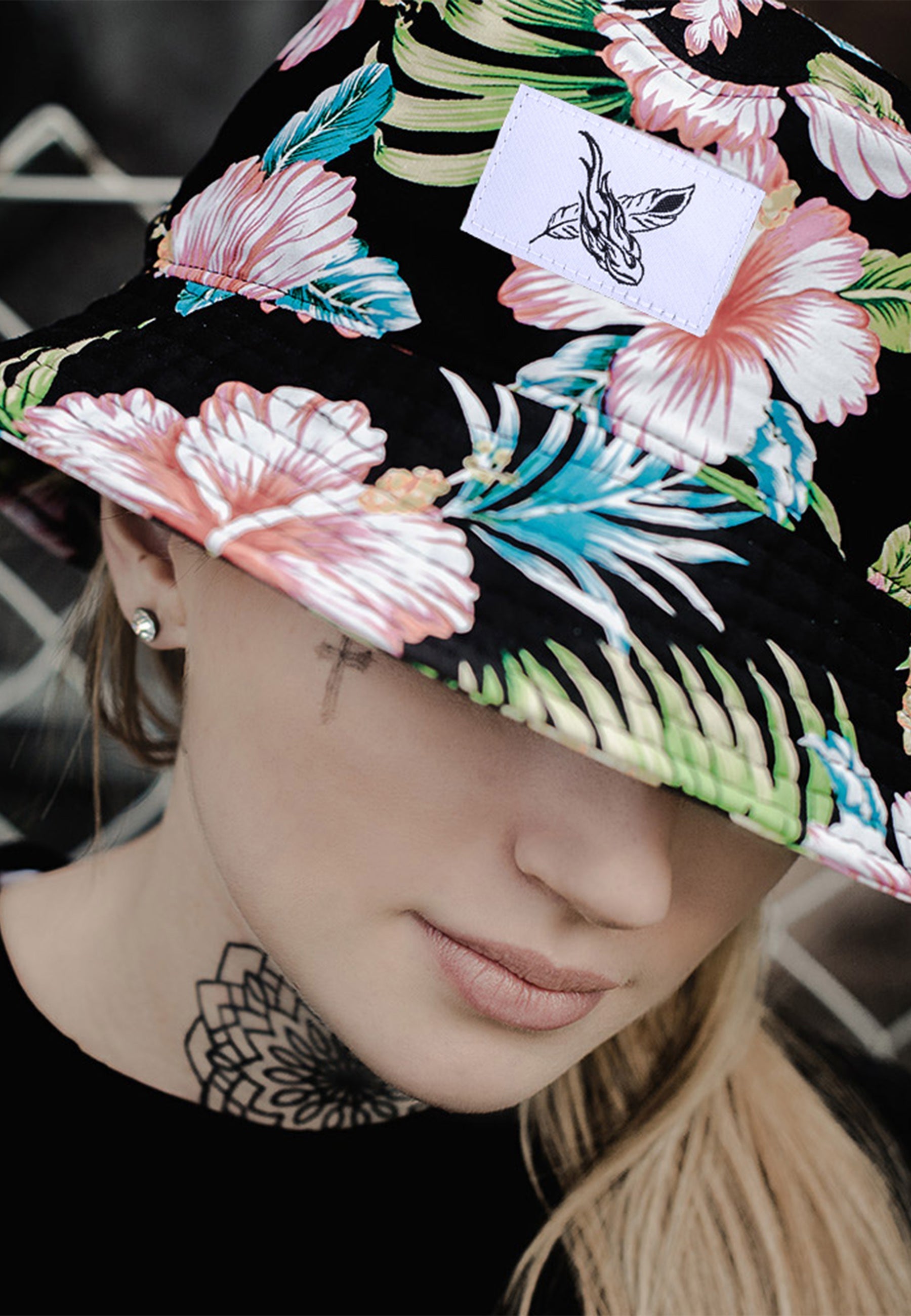 Blackskies Paradise Bucket Hat Floral Women Sun Jungle