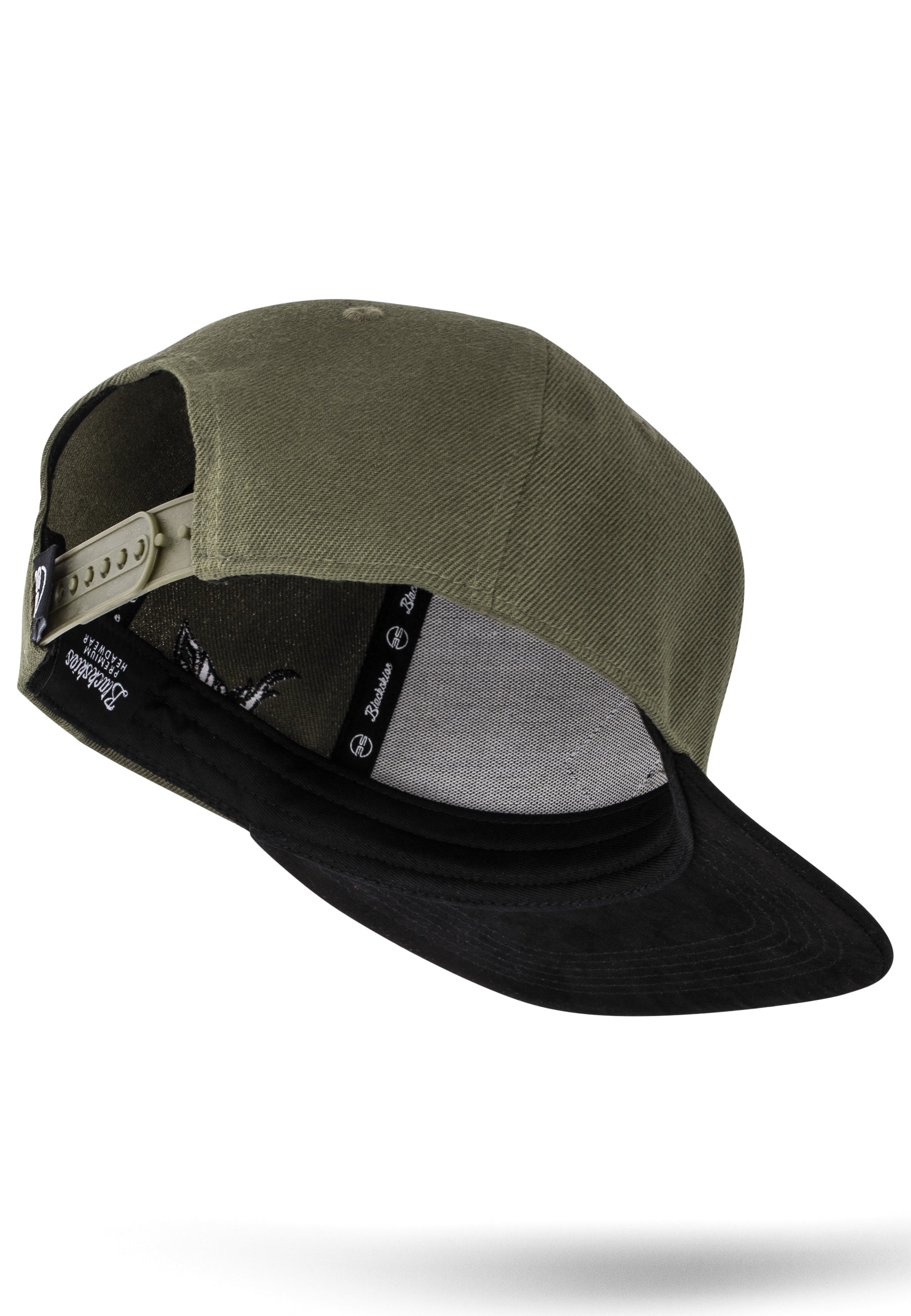 Port-Louis-Snapback-Cap-Olive-Inside