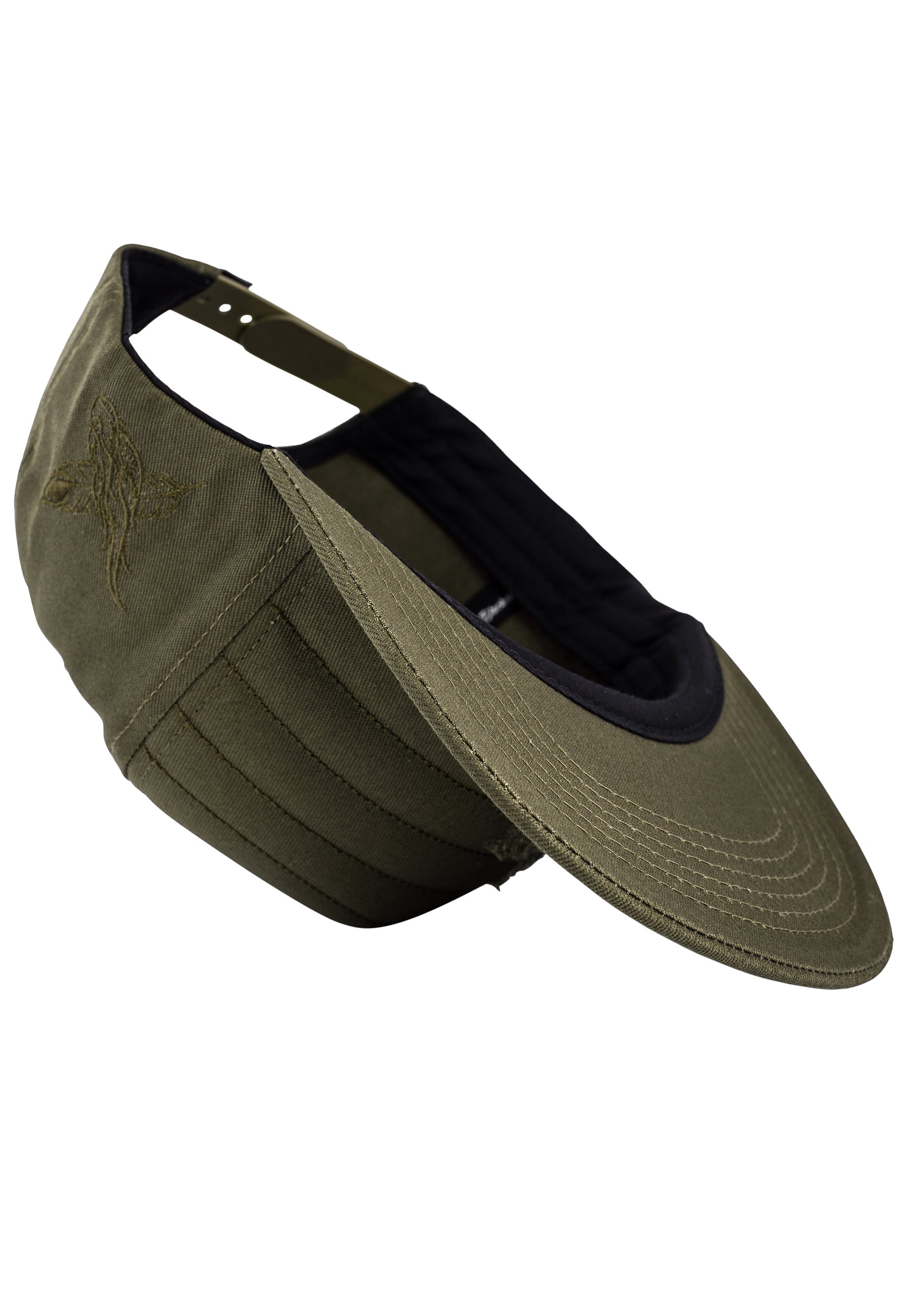 Raider-Vol-II-Snapback-Cap-Olive-Destroyed-Bottom-Brim